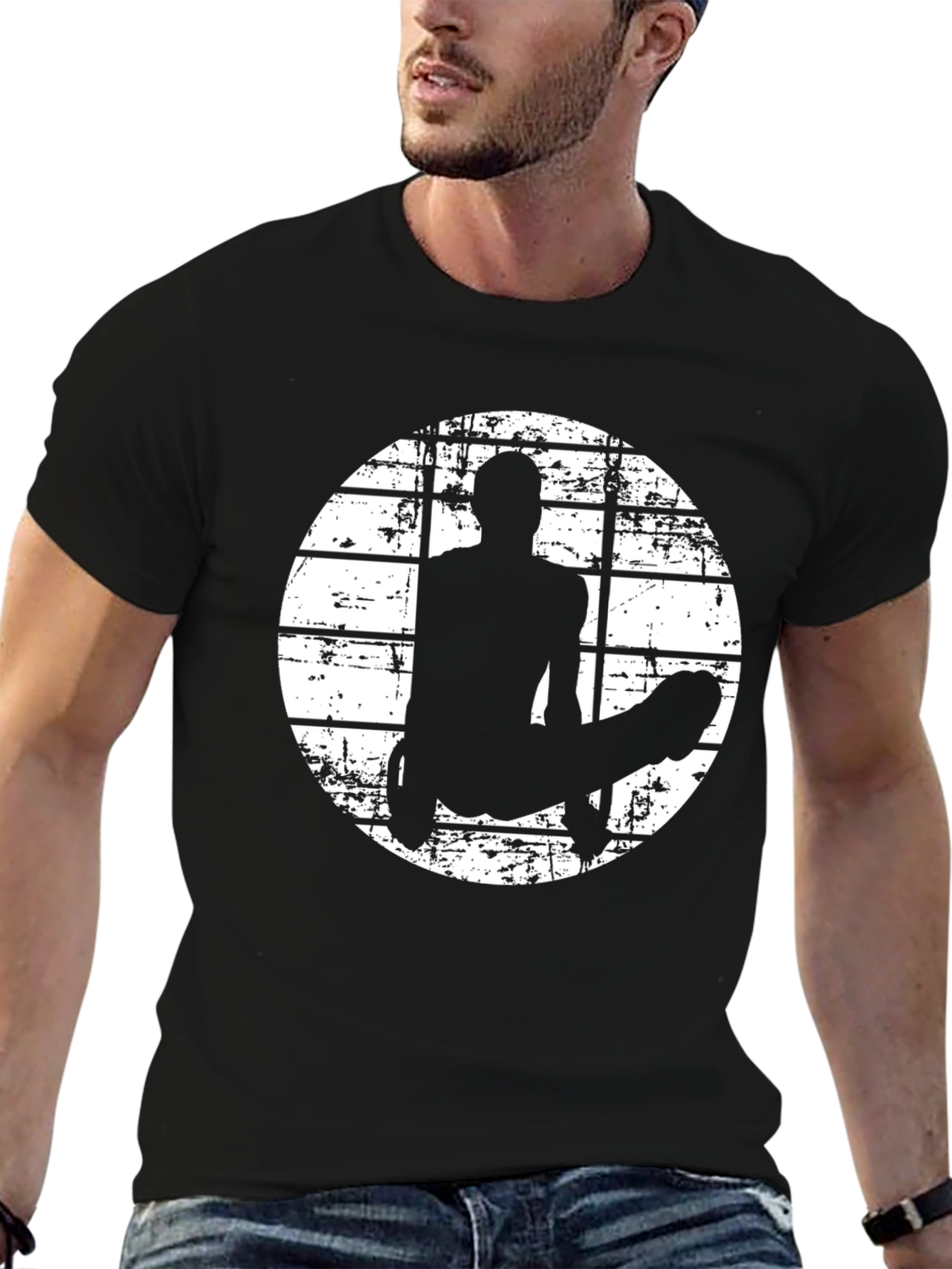 Gymnast Rings T-Shirt - Black Graphic Tee