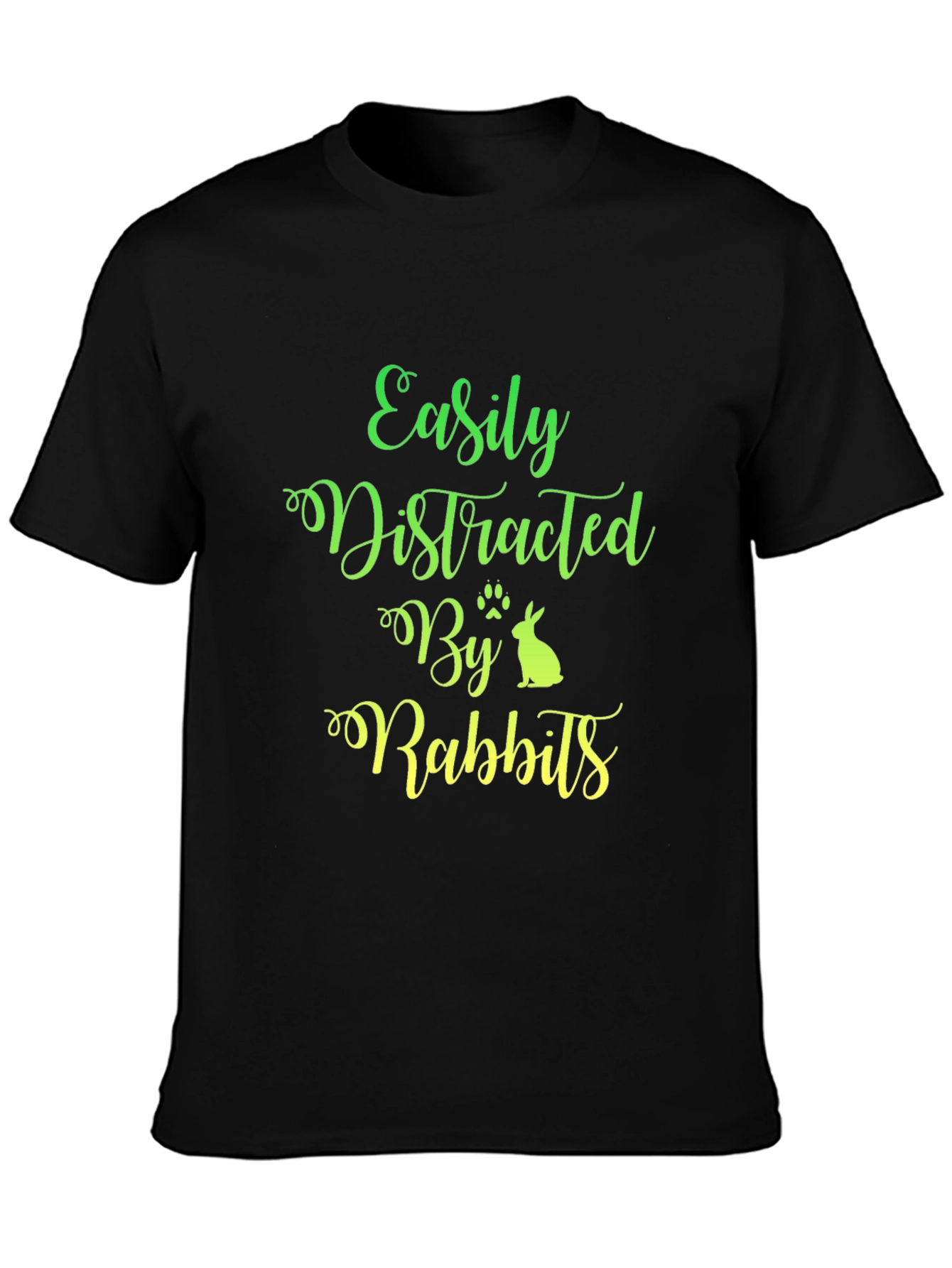 Easily Distracted By Rabbits Graphic Tee