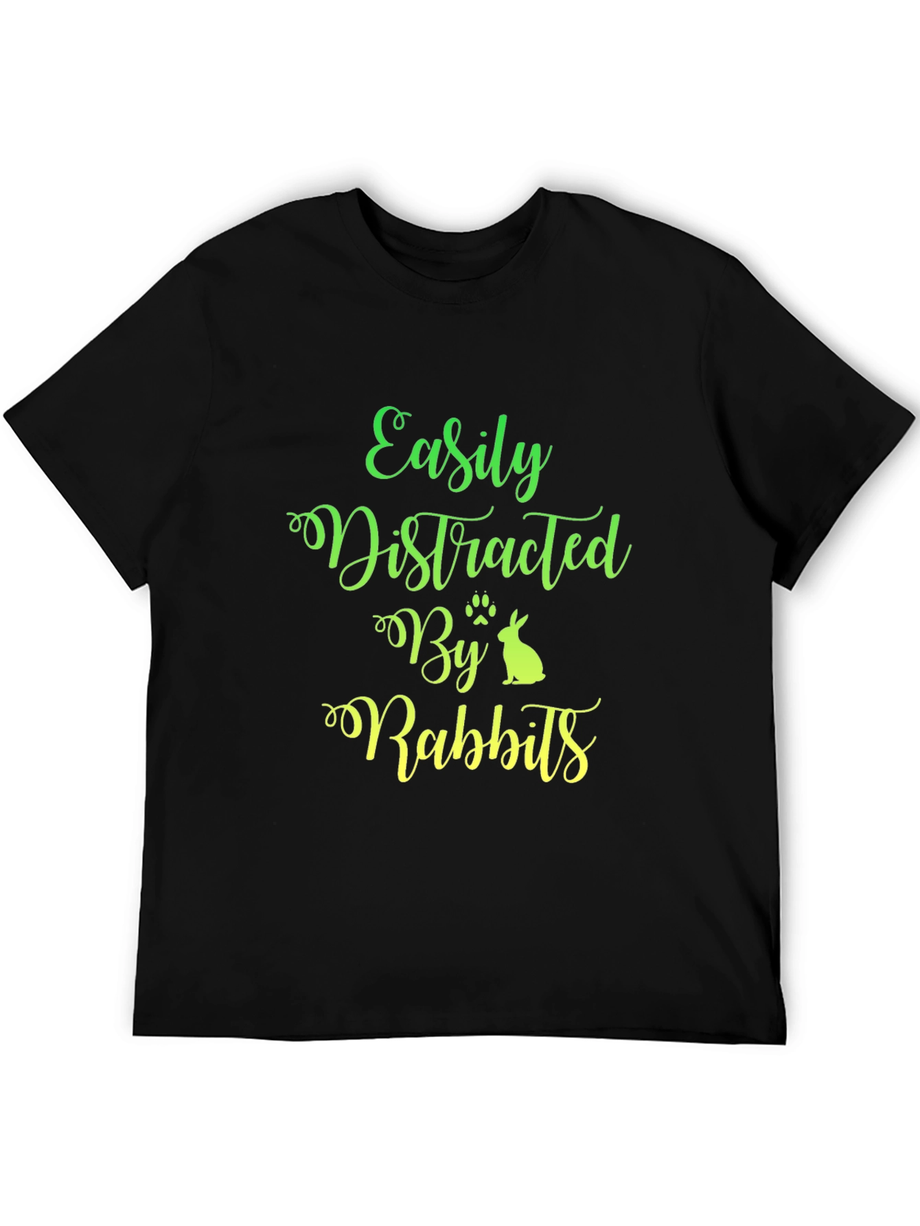 Easily Distracted By Rabbits Graphic Tee