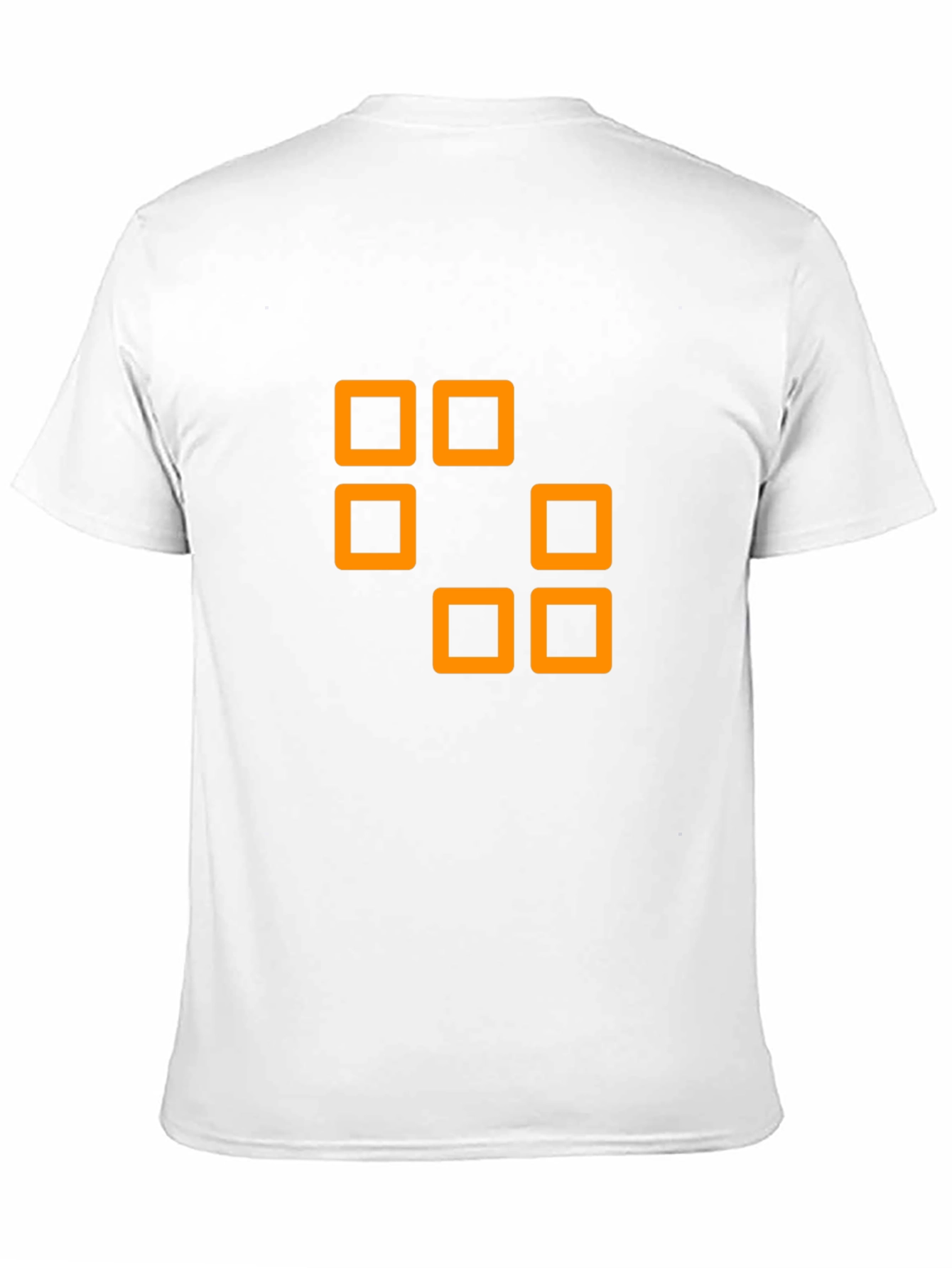 Geometric Squares Graphic Tee - Black
