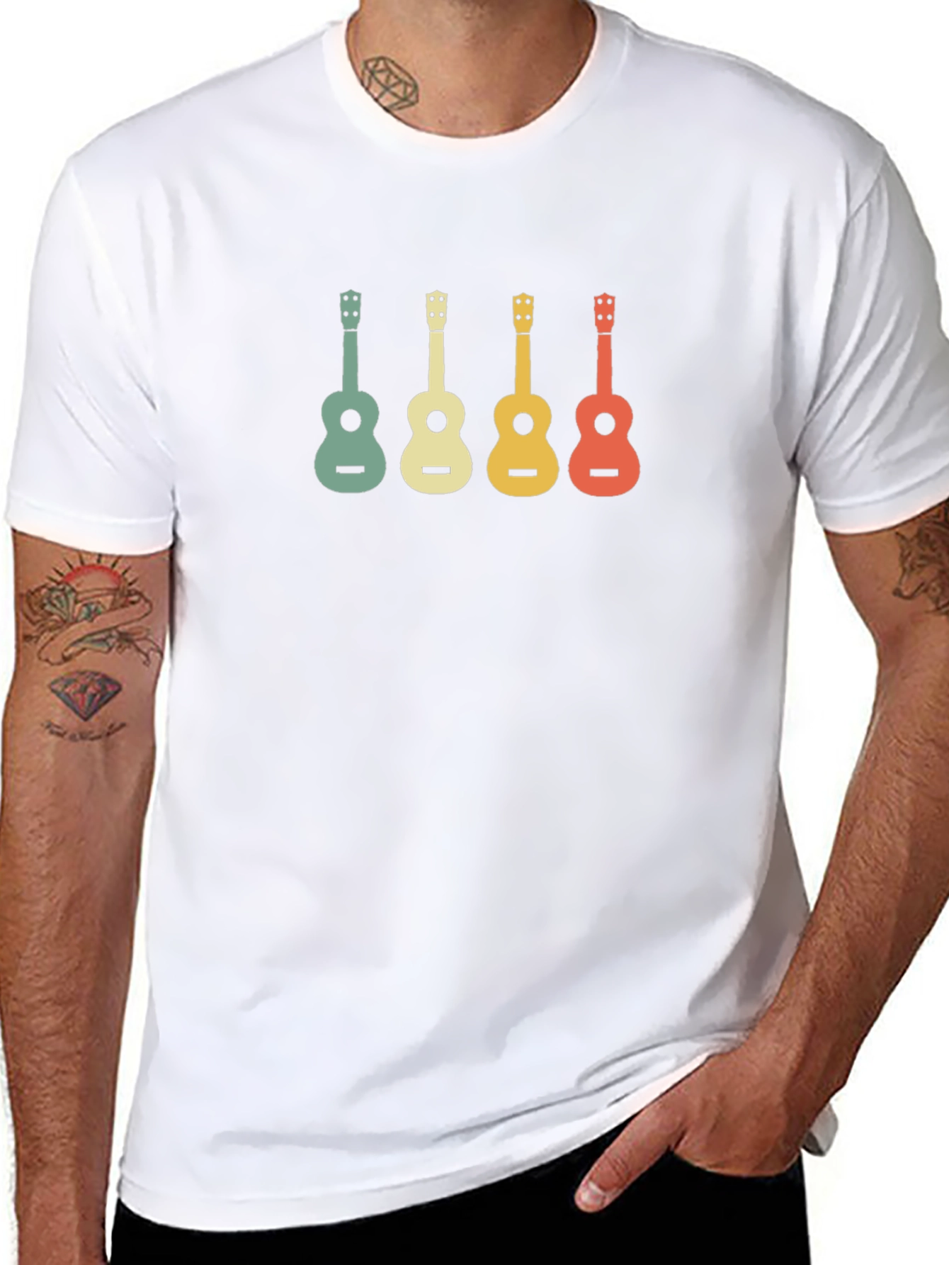 Retro Ukulele T-Shirt - Music Lovers Tee