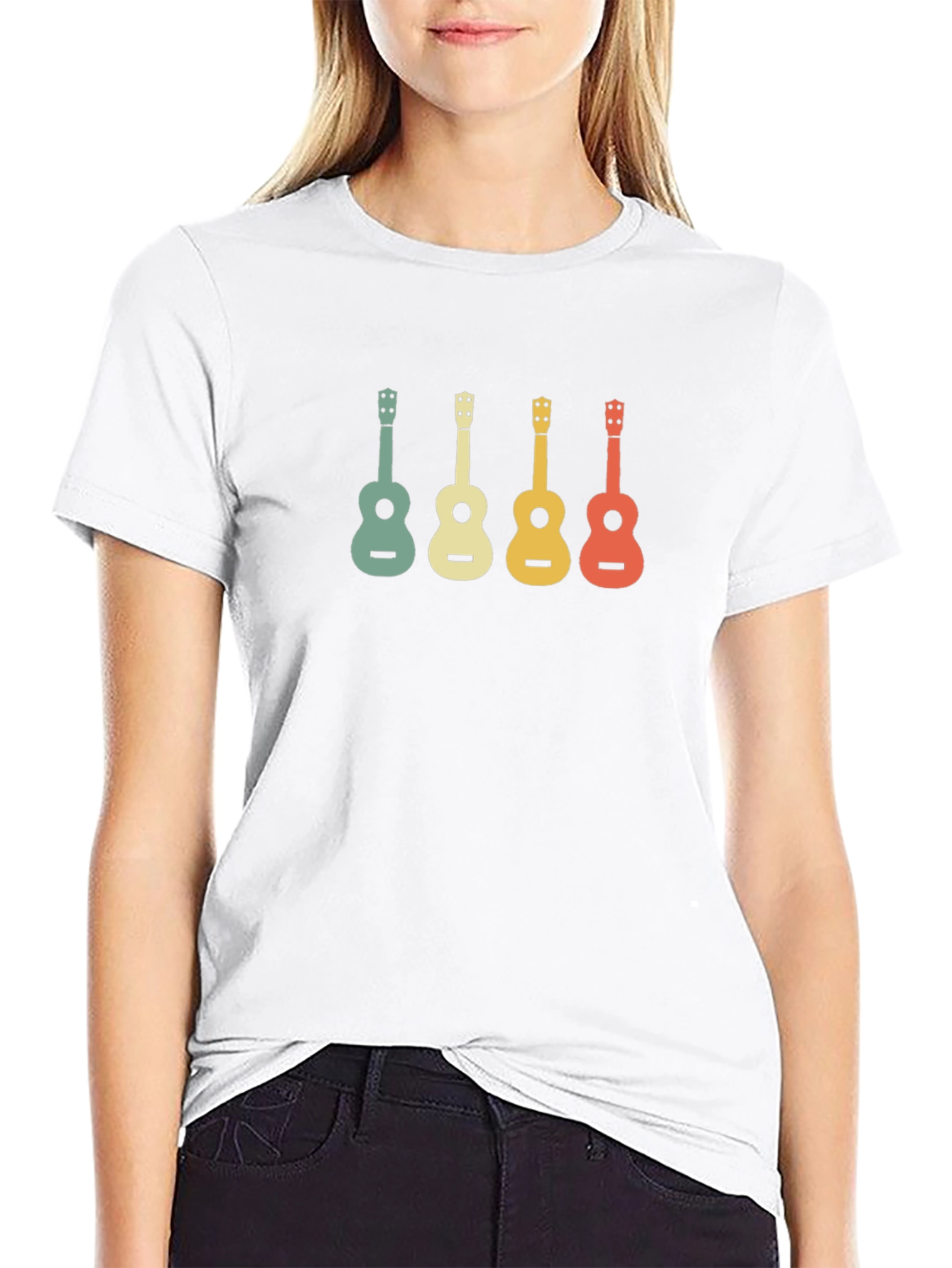 Retro Ukulele T-Shirt - Music Lovers Tee
