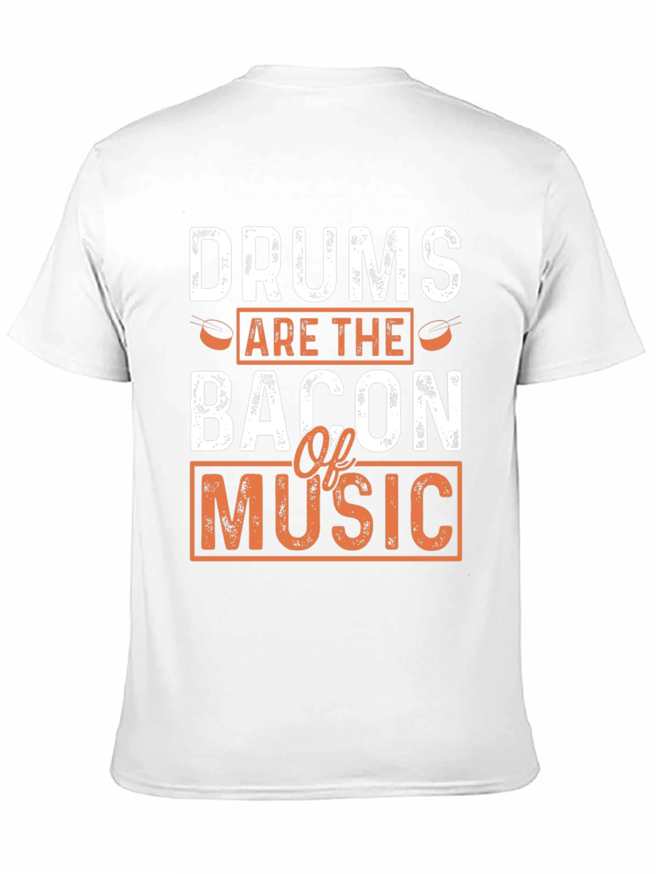 Drums are the Bacon of Music Black T-Shirt