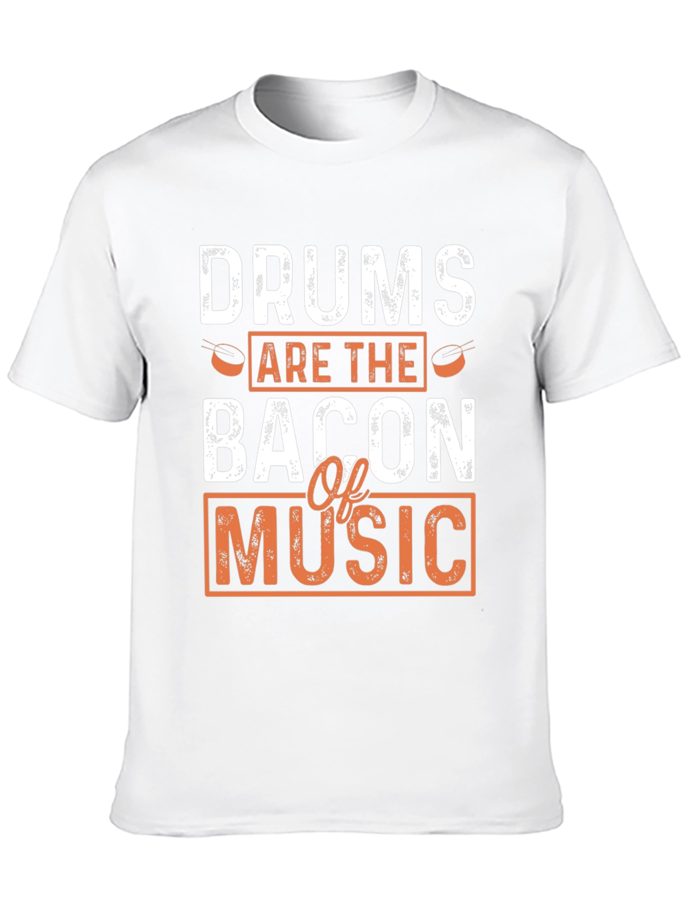 Drums are the Bacon of Music Black T-Shirt