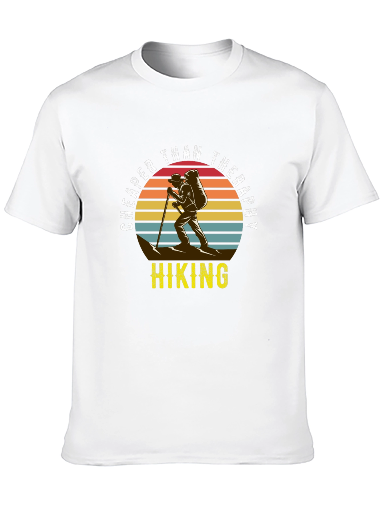 Cheaper Than Therapy Hiking Graphic T-Shirt