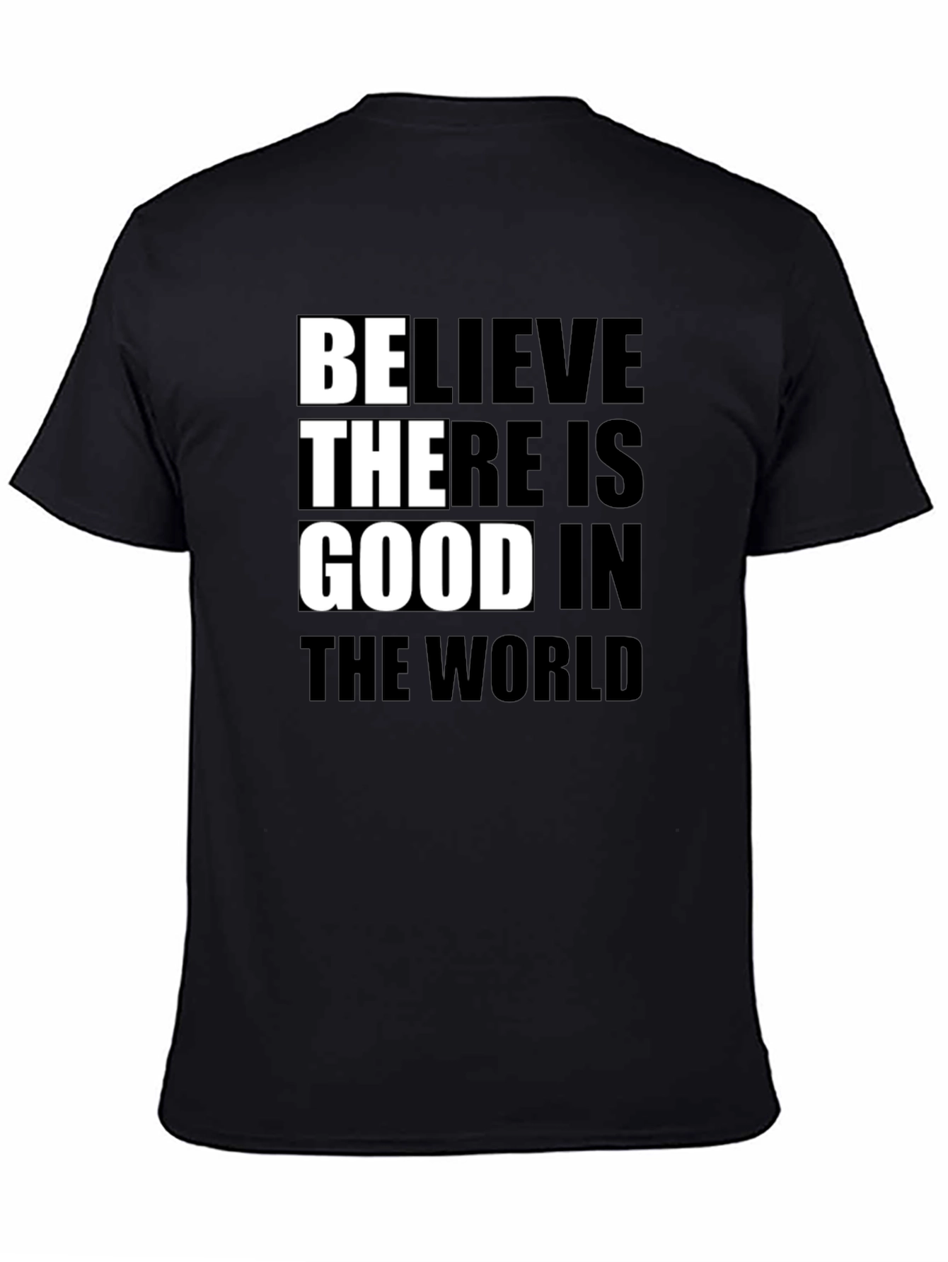 Believe In Good Graphic Tee - Black
