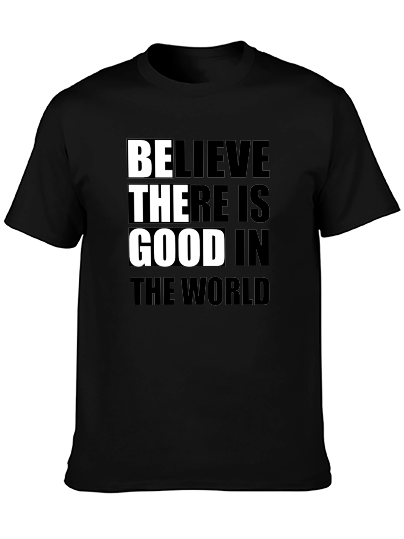 Believe In Good Graphic Tee - Black