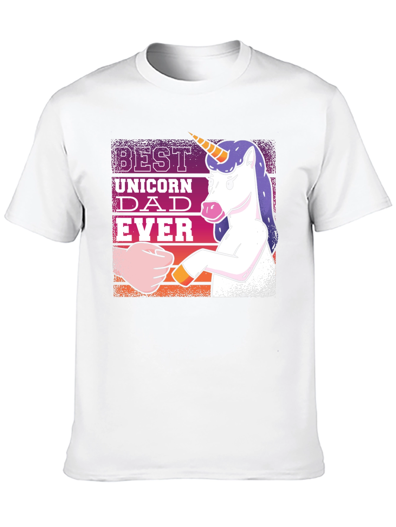 Best Unicorn Dad Ever Graphic T-Shirt