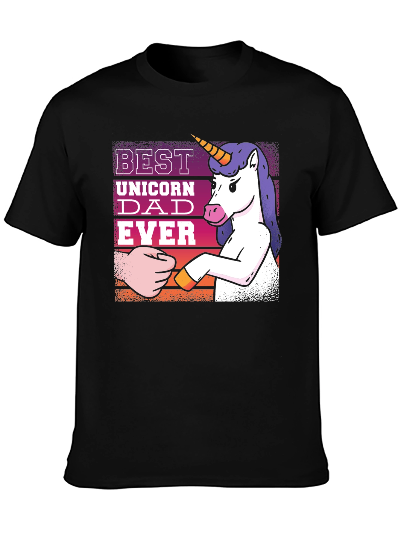 Best Unicorn Dad Ever Graphic T-Shirt