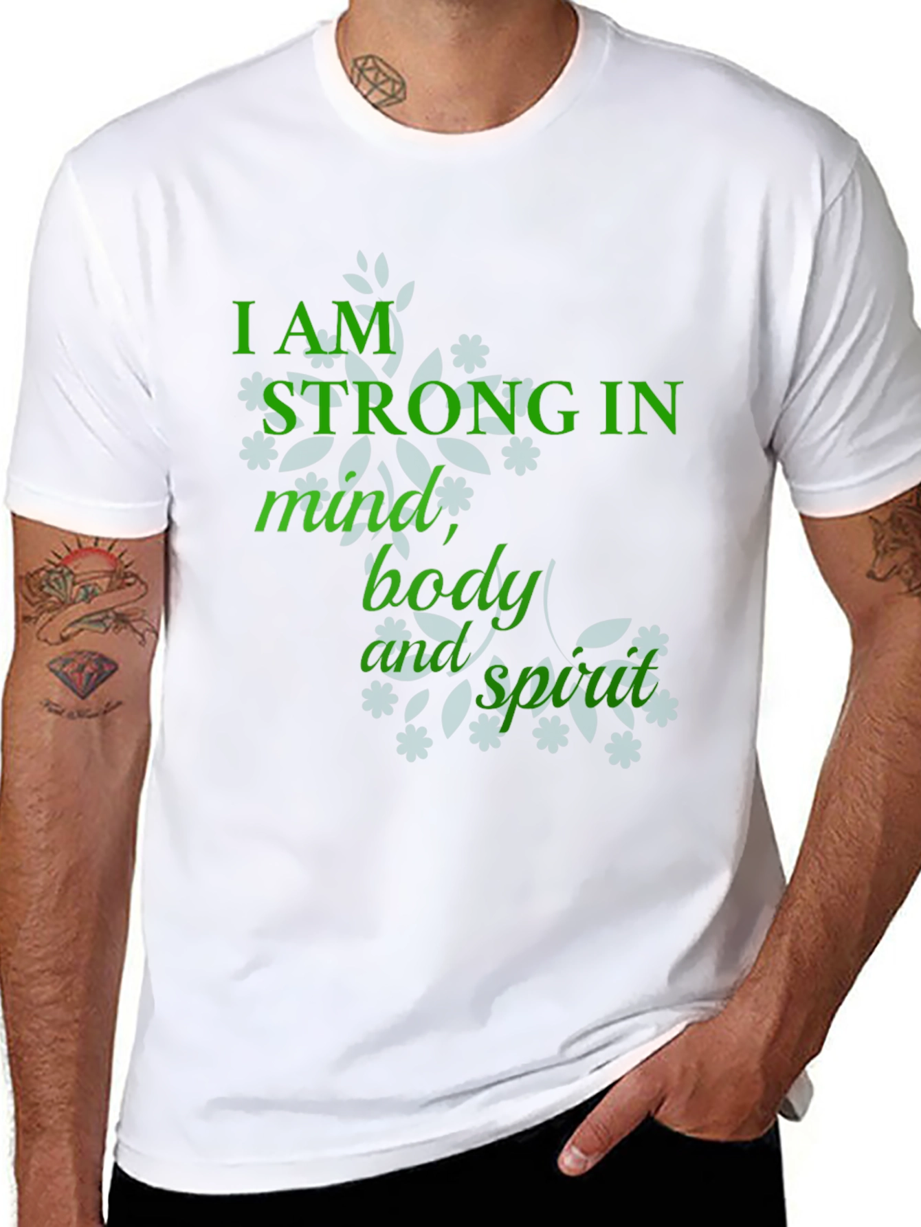 Strong Mind Body Spirit Graphic T-Shirt