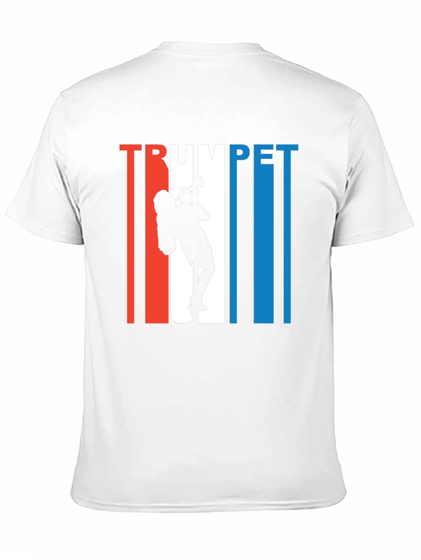 Trumpet Player Graphic Tee - Black Cotton T-Shirt