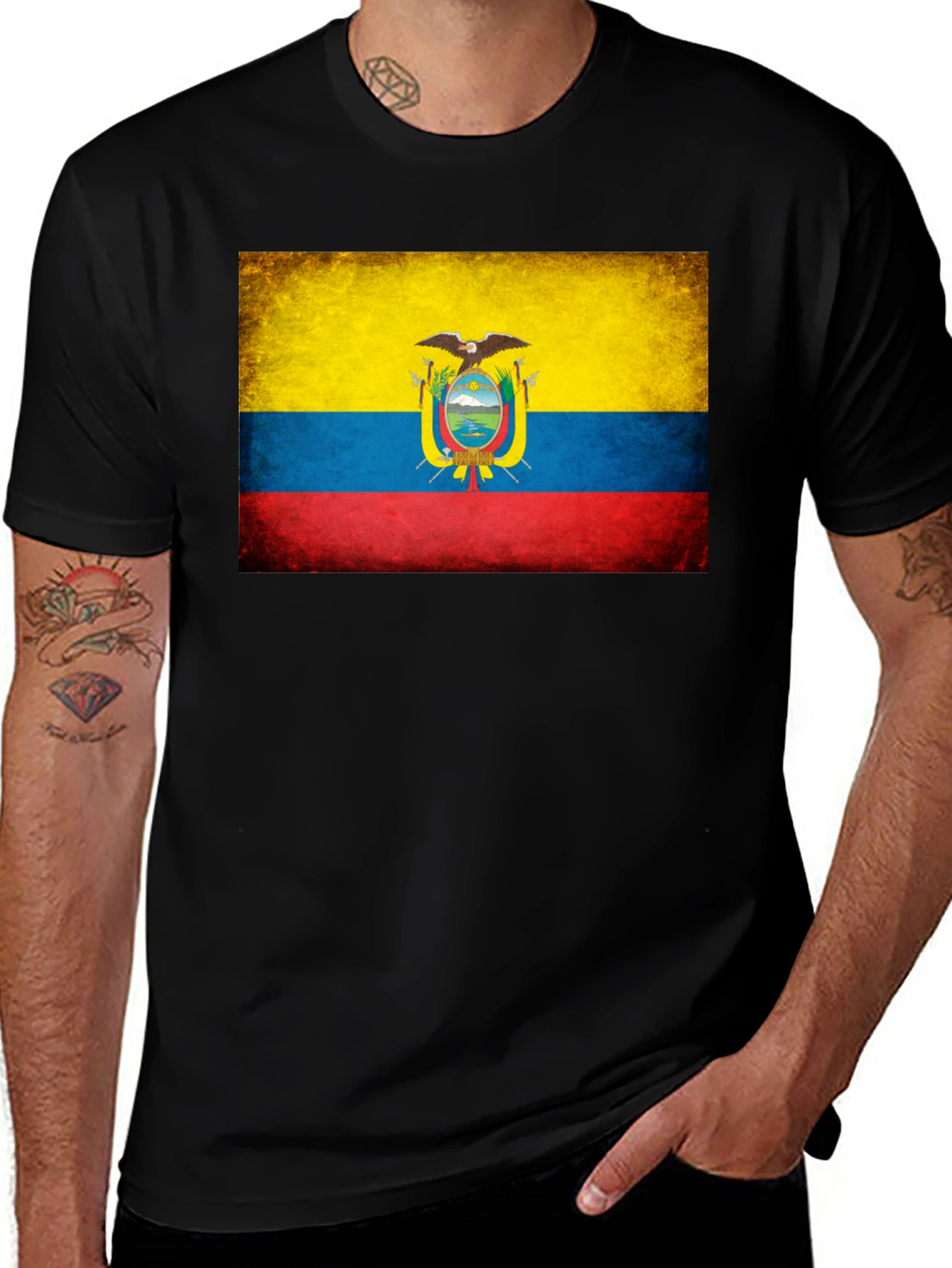 Ecuador Flag Graphic T-Shirt