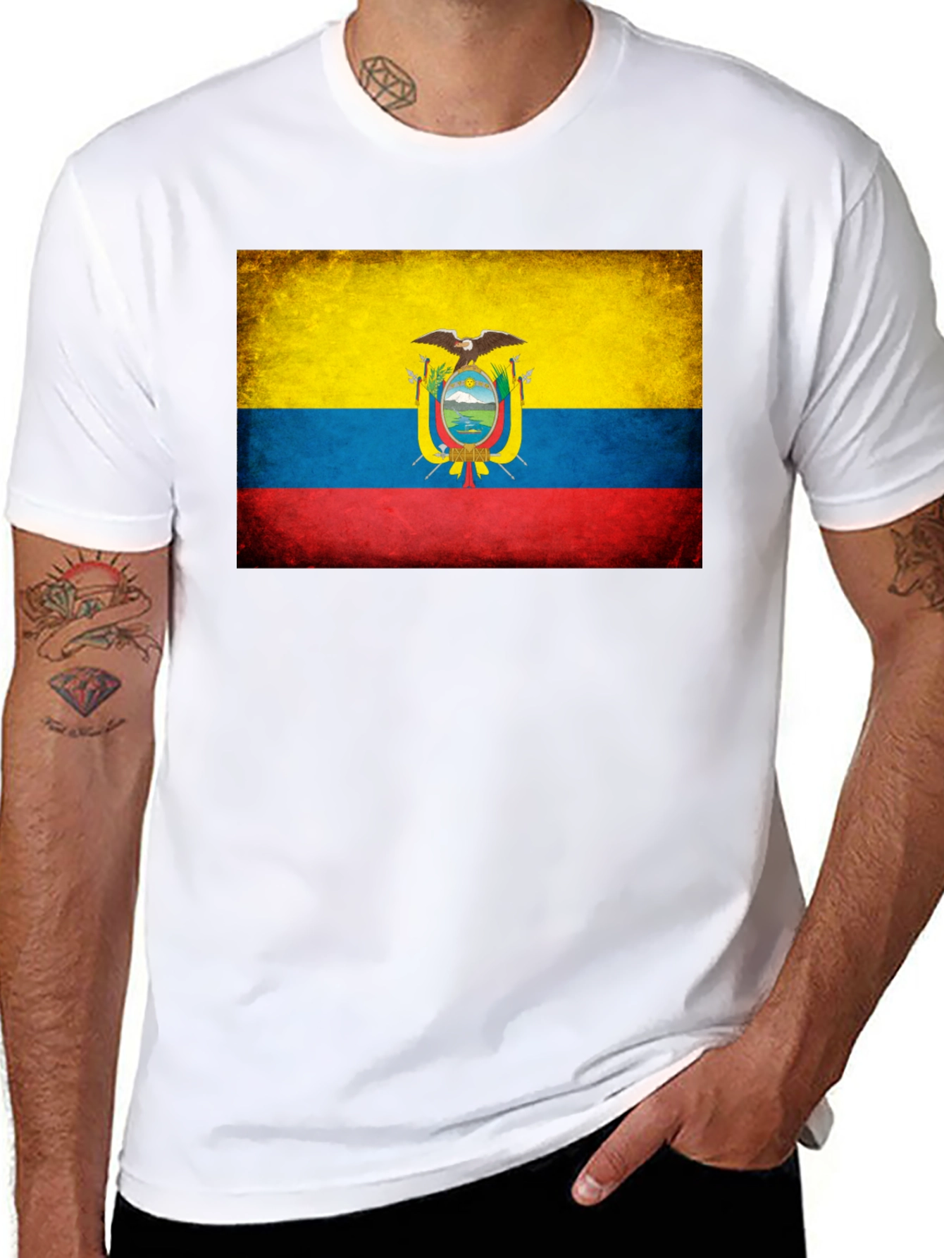 Ecuador Flag Graphic T-Shirt