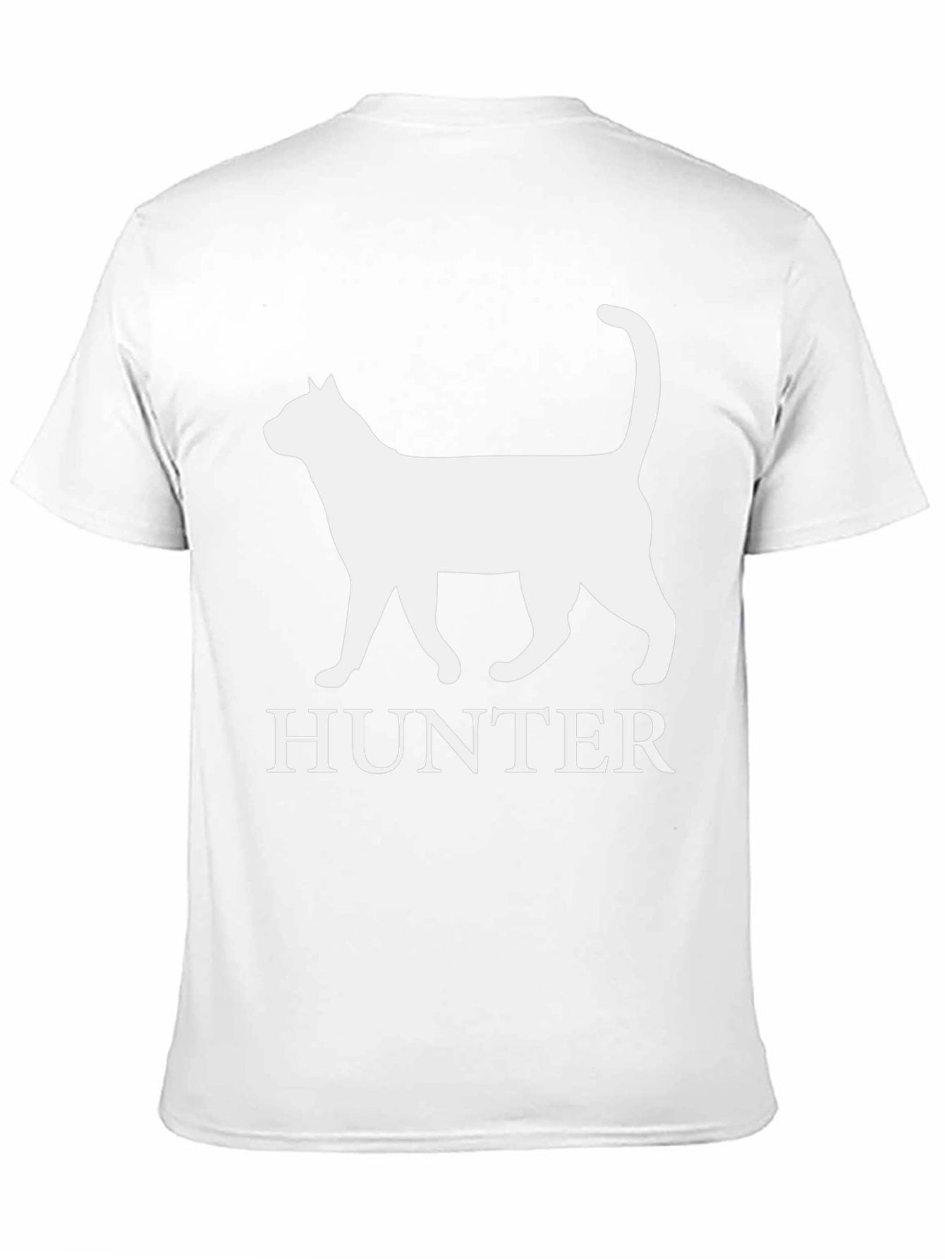 Hunter Cat T-Shirt - Black Cotton Tee