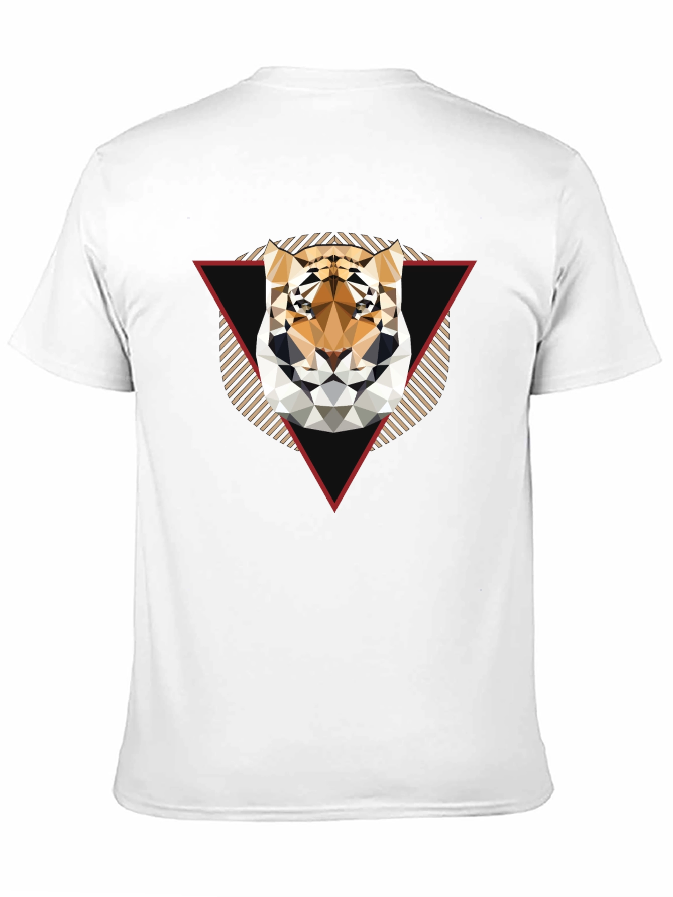 Geometric Tiger Graphic Tee - Modern Design