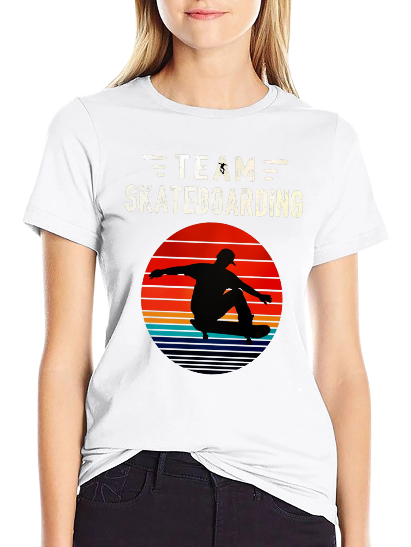 Team Skateboarding Retro Graphic Tee