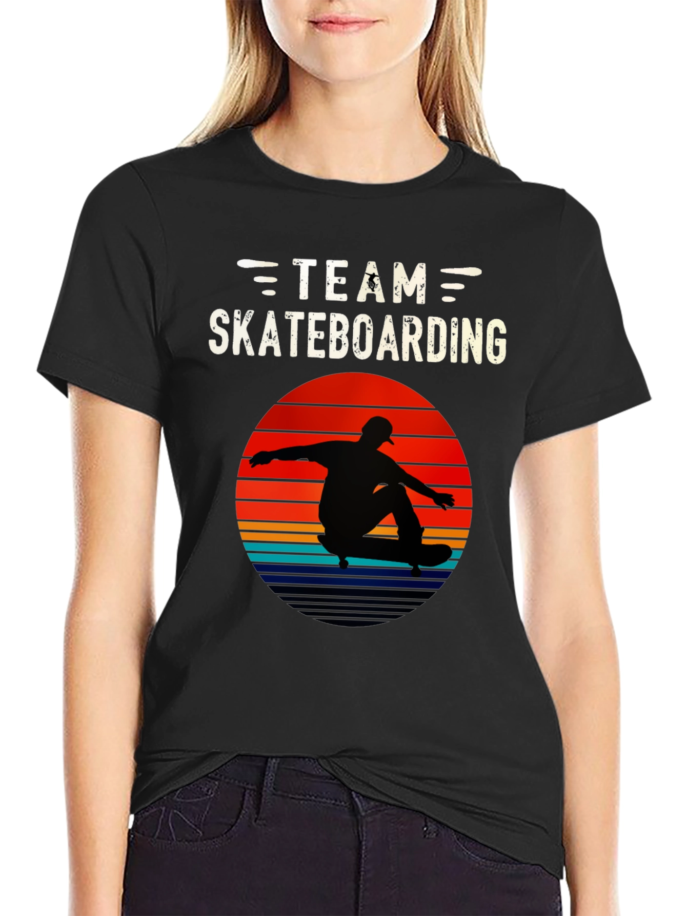 Team Skateboarding Retro Graphic Tee