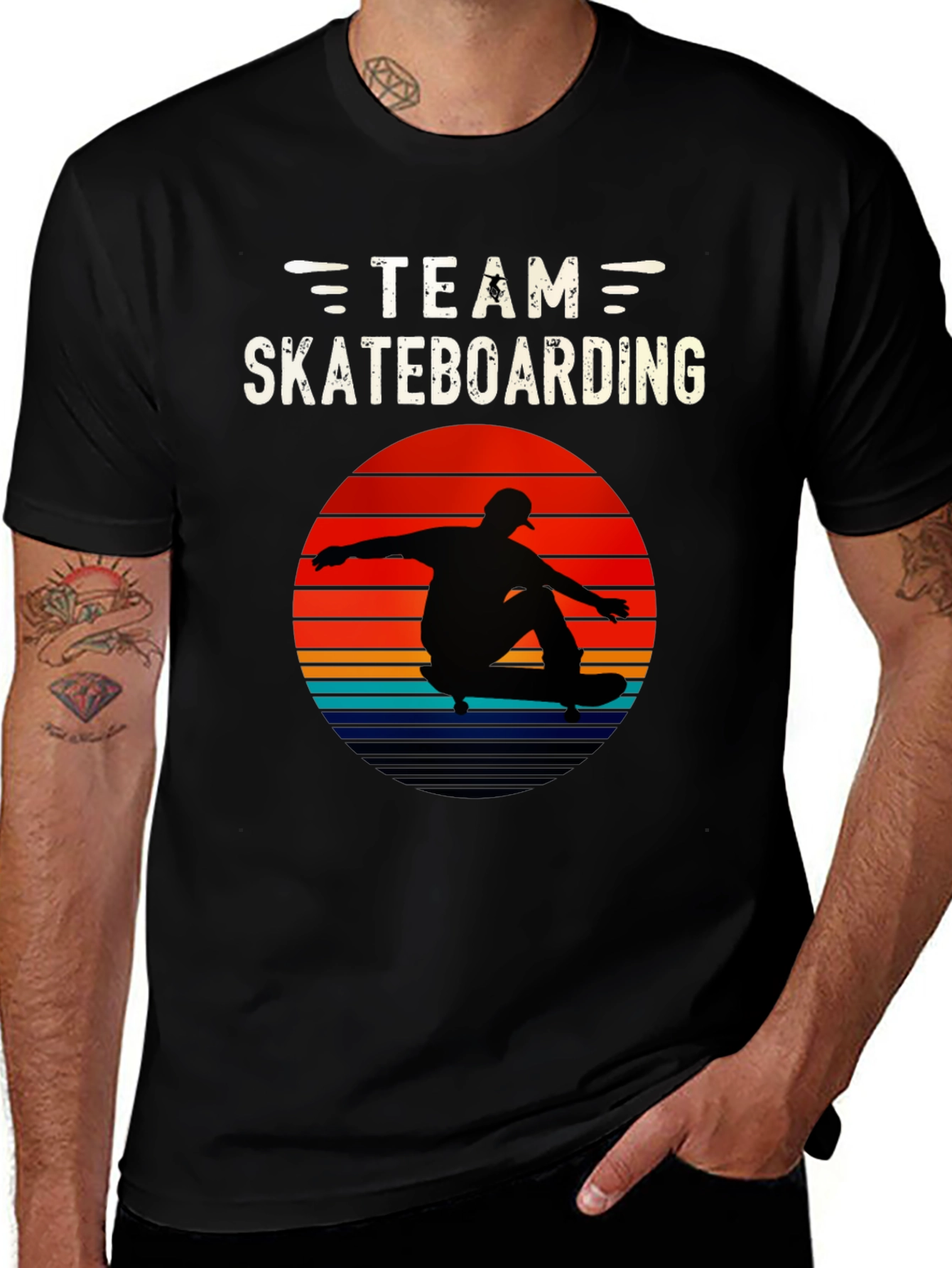 Team Skateboarding Retro Graphic Tee