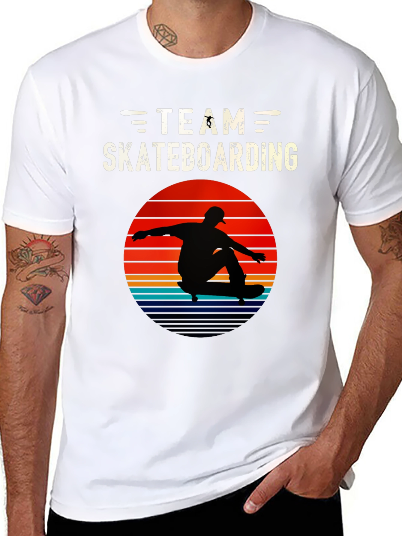 Team Skateboarding Retro Graphic Tee