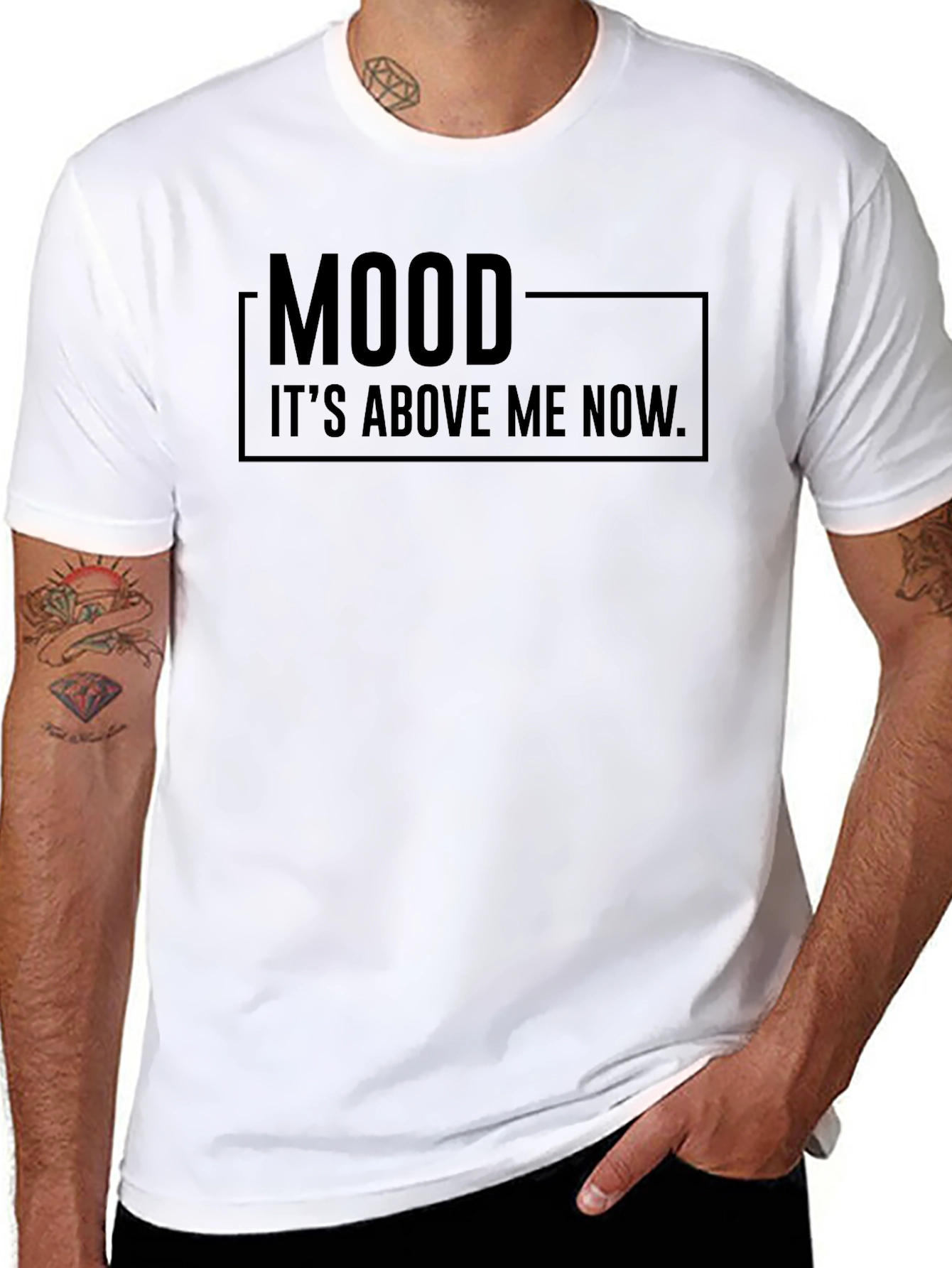 Mood T-Shirt - Its Above Me Now Funny Tee