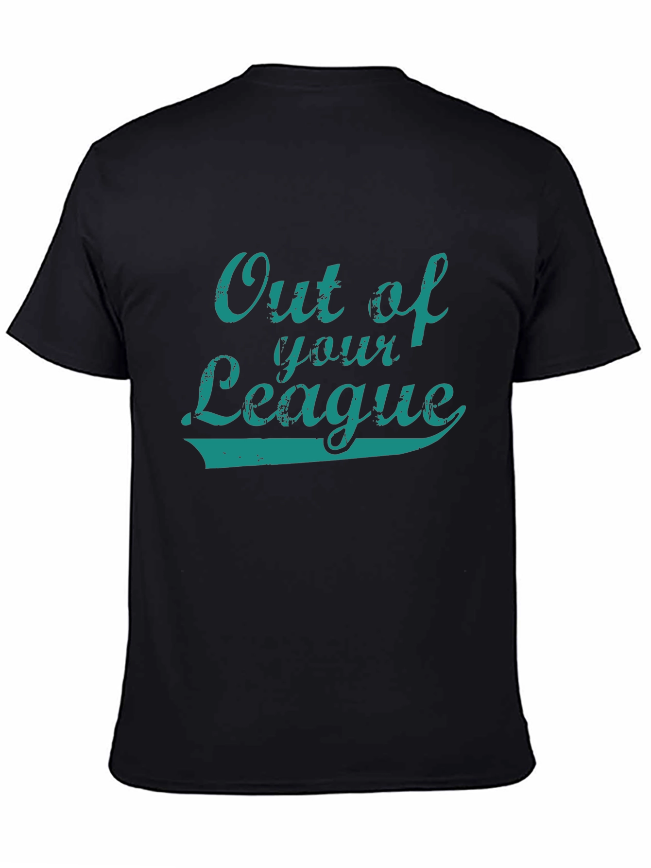 Out of Your League Black Graphic Tee
