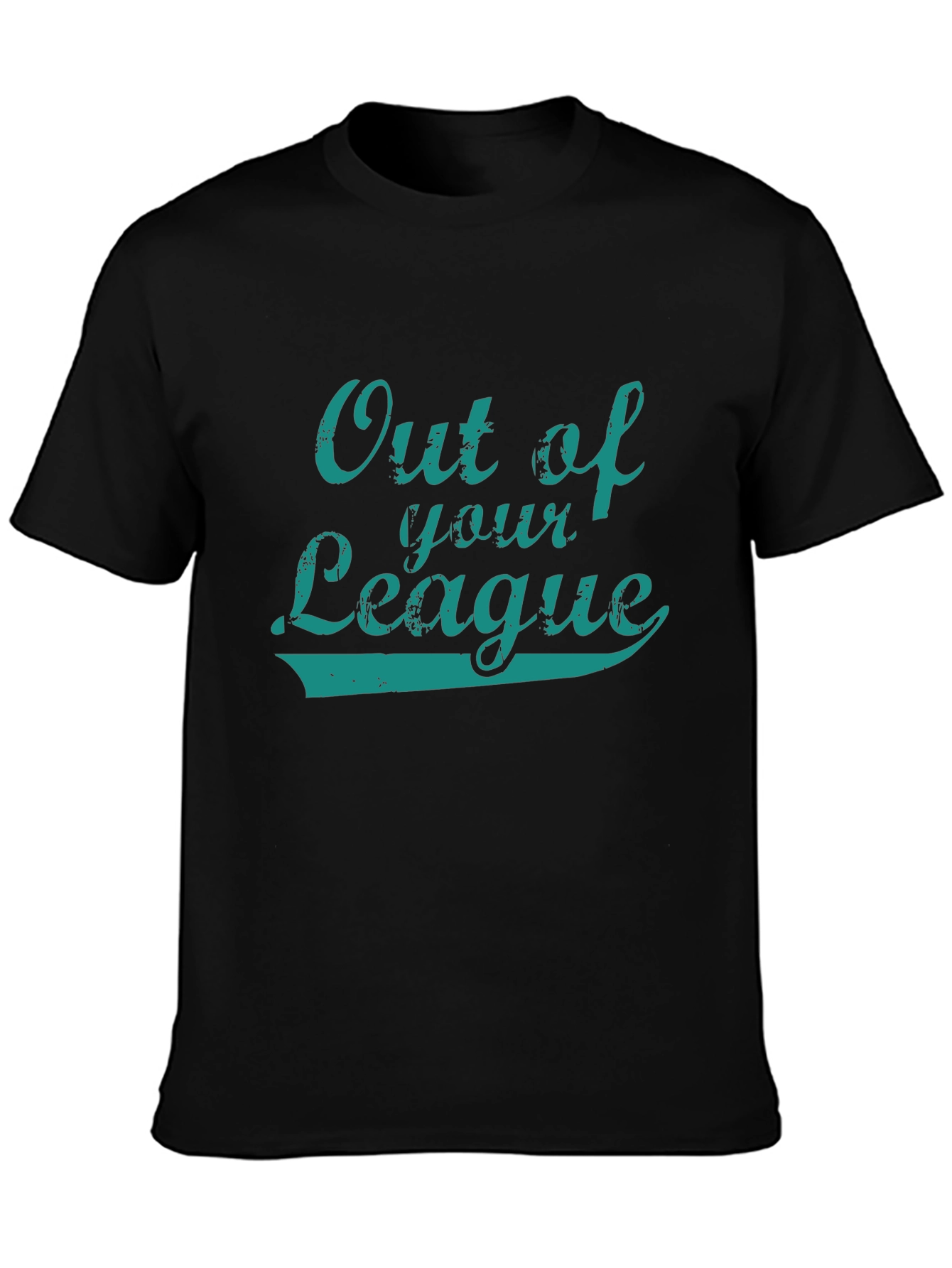 Out of Your League Black Graphic Tee
