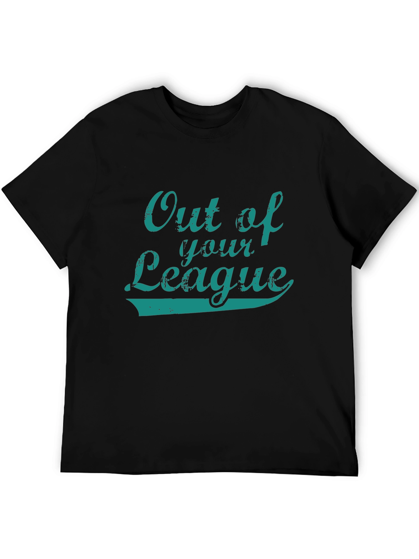 Out of Your League Black Graphic Tee