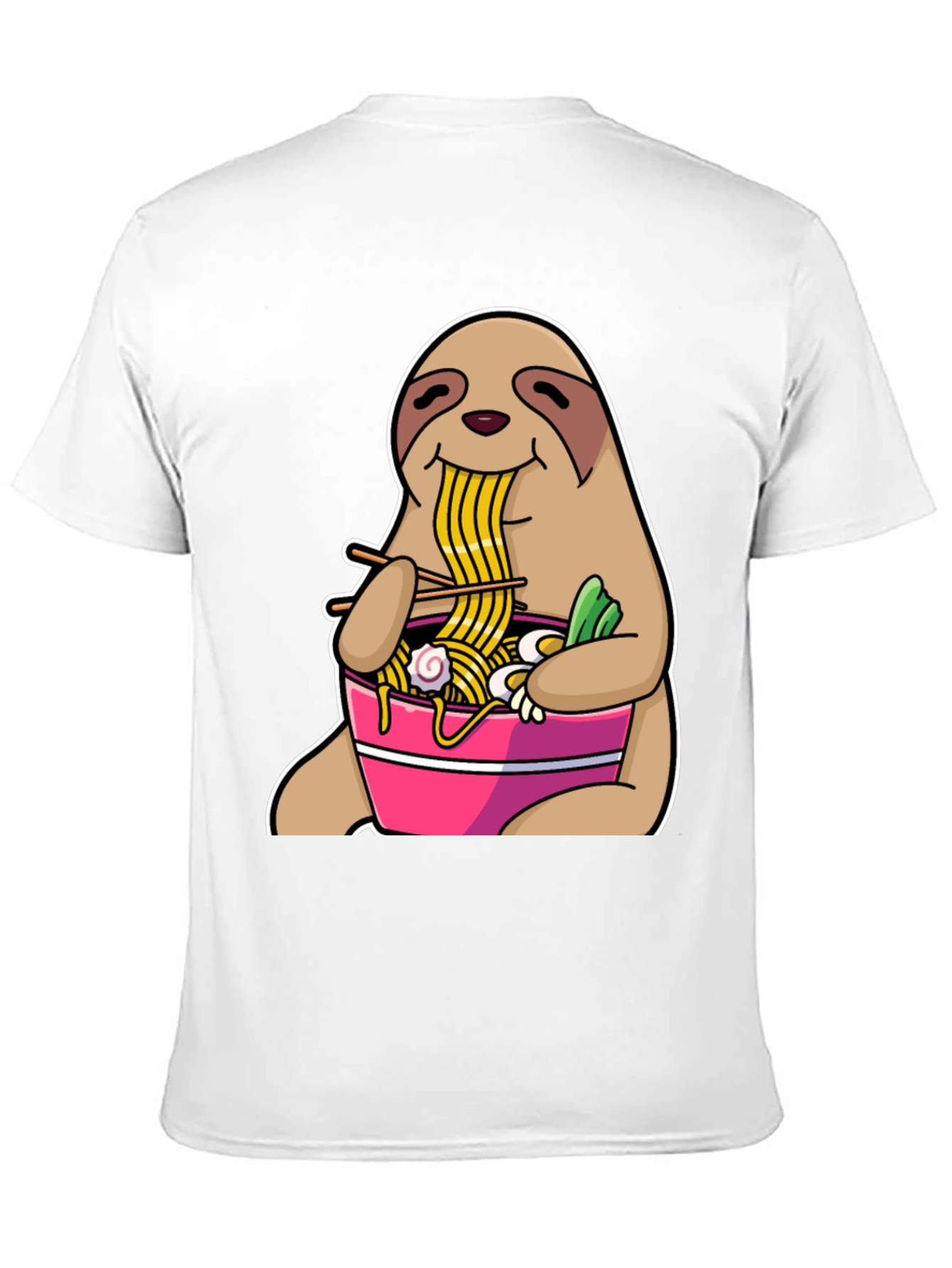 Sloth Ramen T-Shirt - Funny Animal Graphic Tee