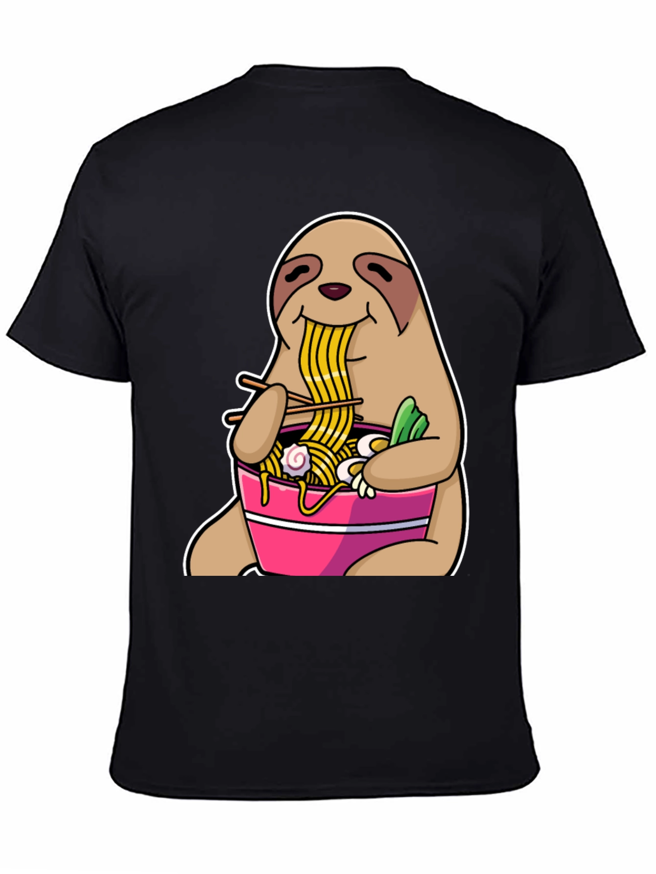 Sloth Ramen T-Shirt - Funny Animal Graphic Tee