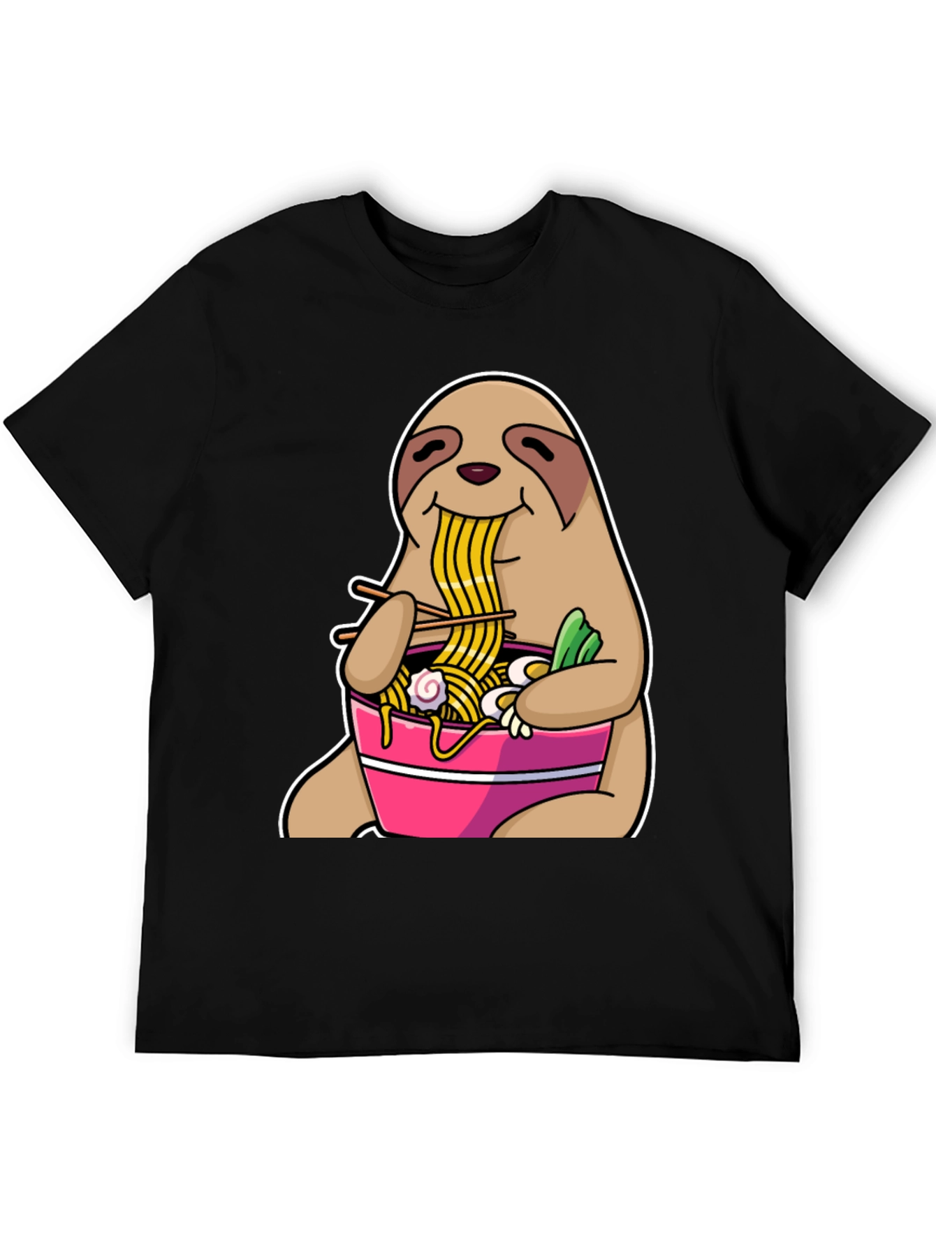 Sloth Ramen T-Shirt - Funny Animal Graphic Tee