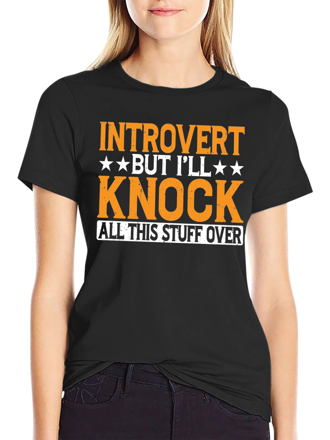 Introvert Knock Over Graphic Tee