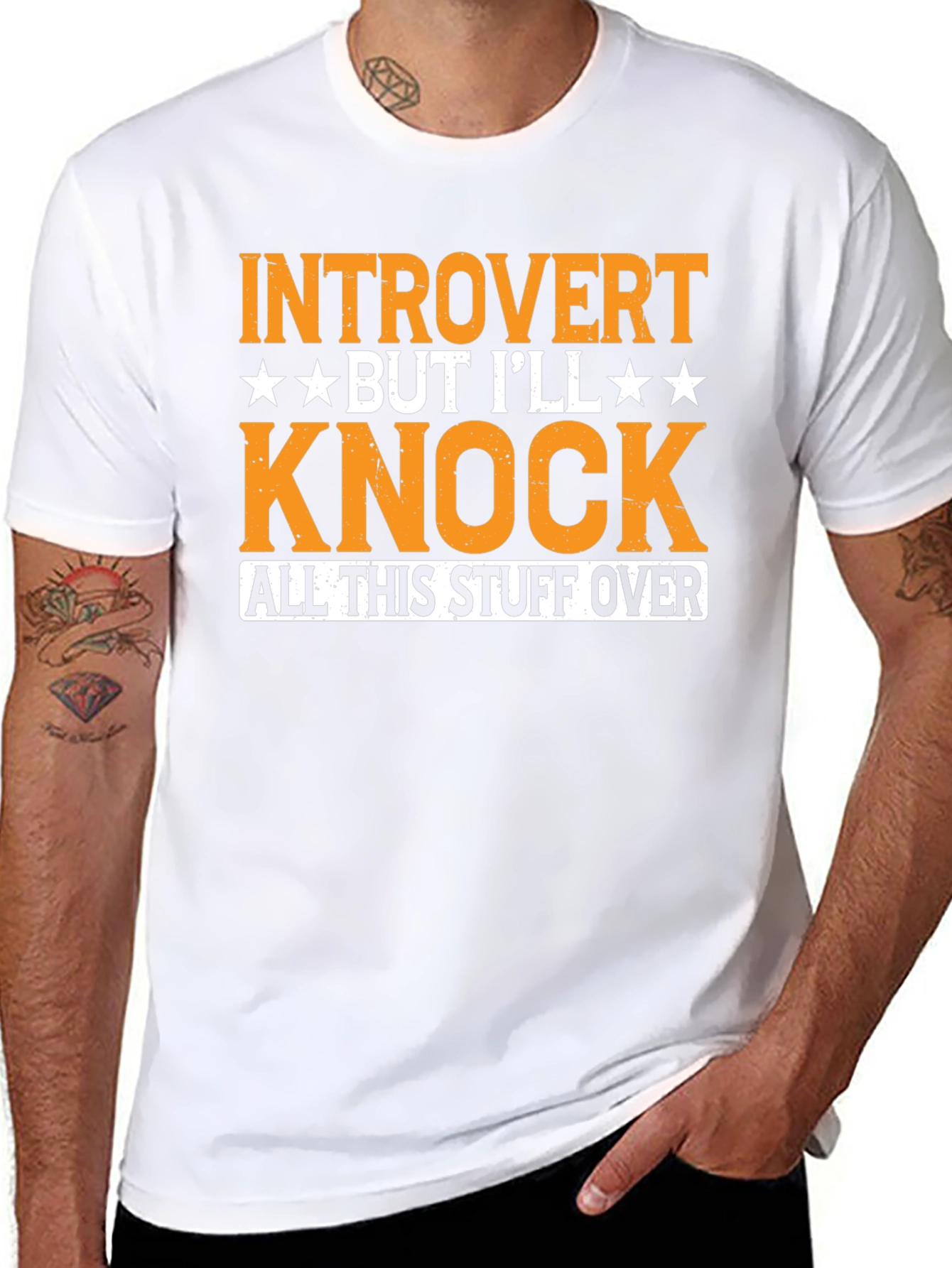 Introvert Knock Over Graphic Tee
