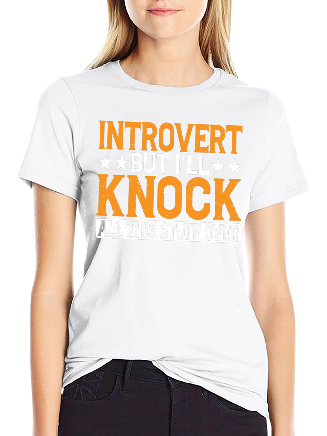 Introvert Knock Over Graphic Tee