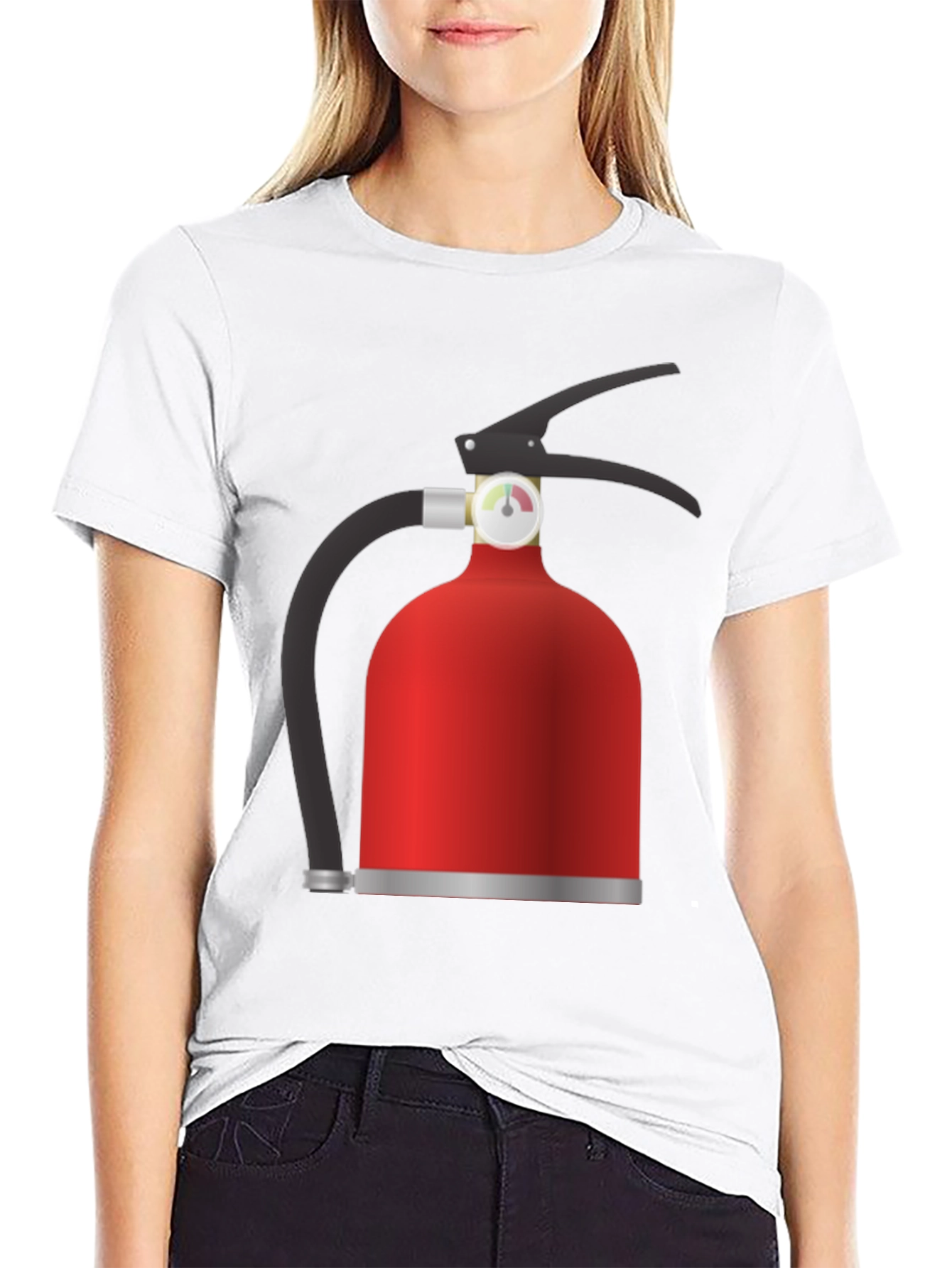Fire Extinguisher Graphic T-Shirt - Safety First!