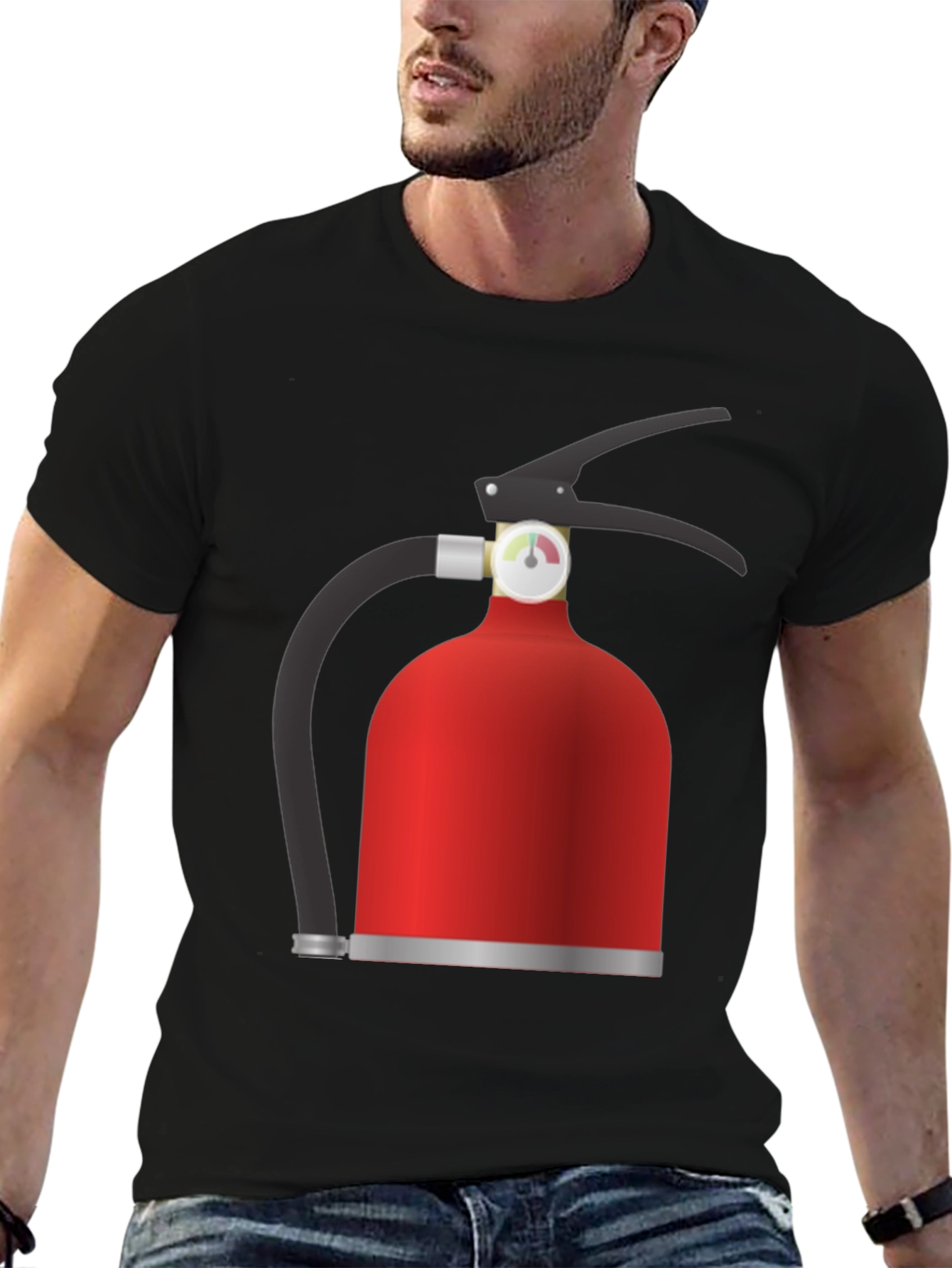 Fire Extinguisher Graphic T-Shirt - Safety First!