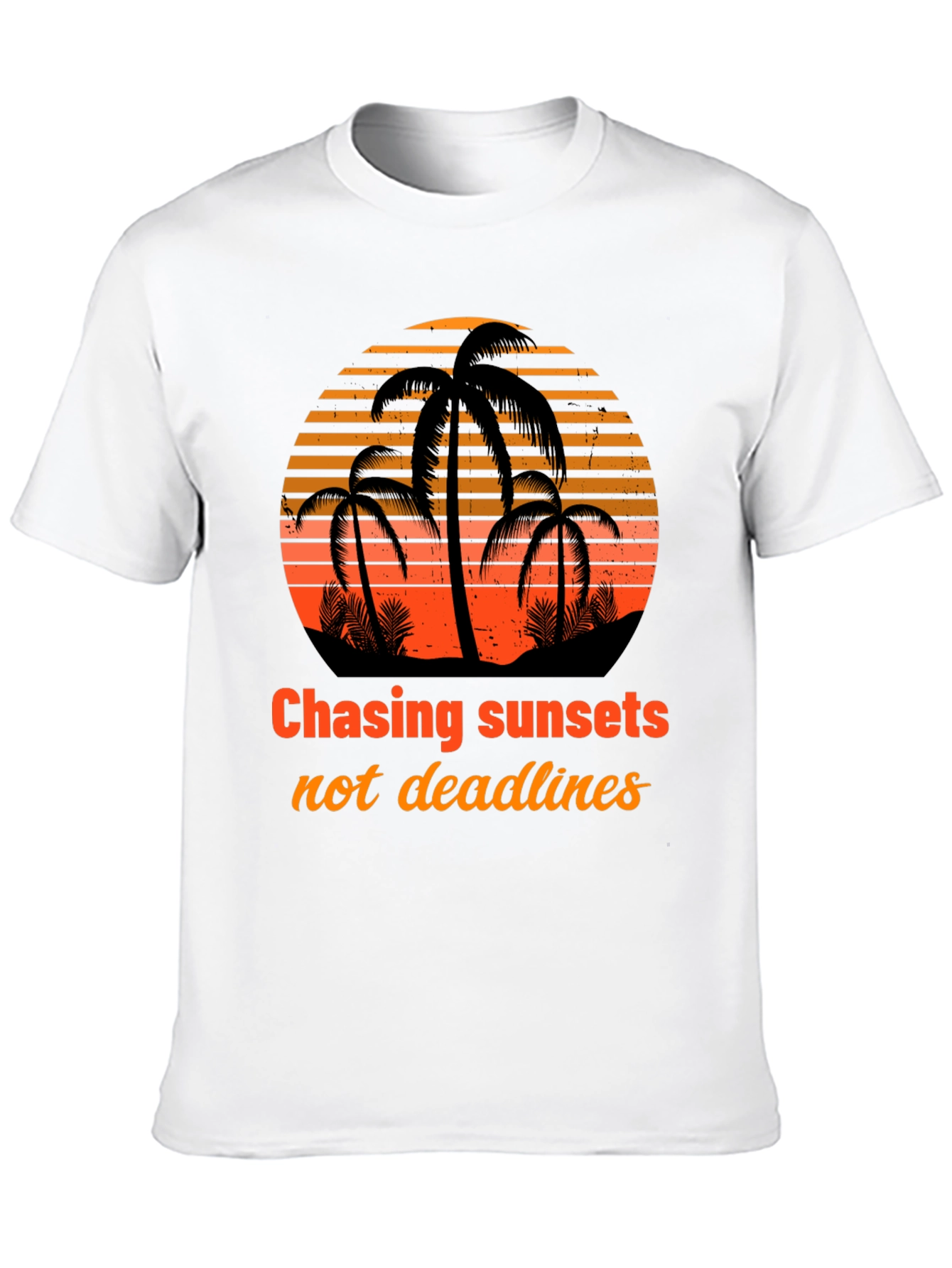 Chasing Sunsets T-Shirt - Tropical Design