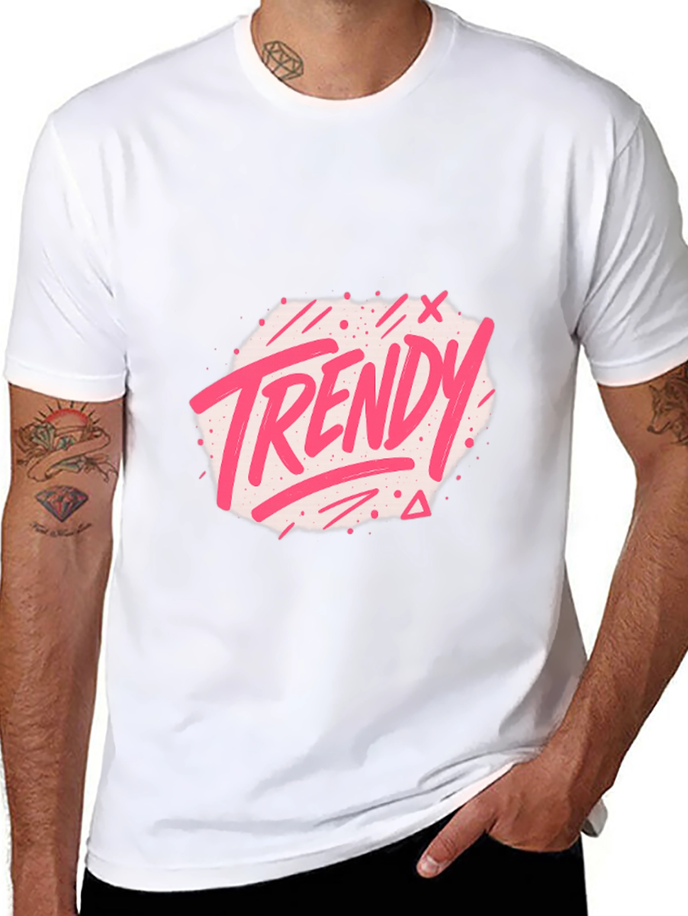 Trendy Graphic Black T-Shirt
