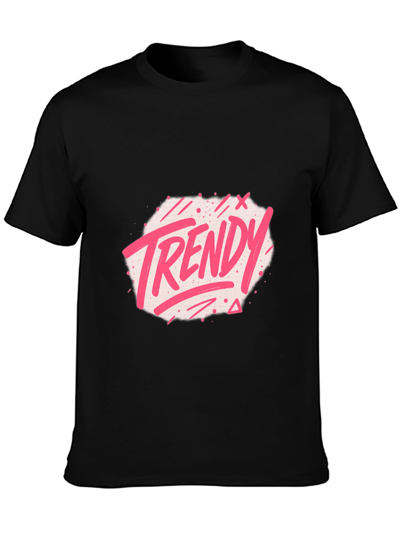 Trendy Graphic Black T-Shirt