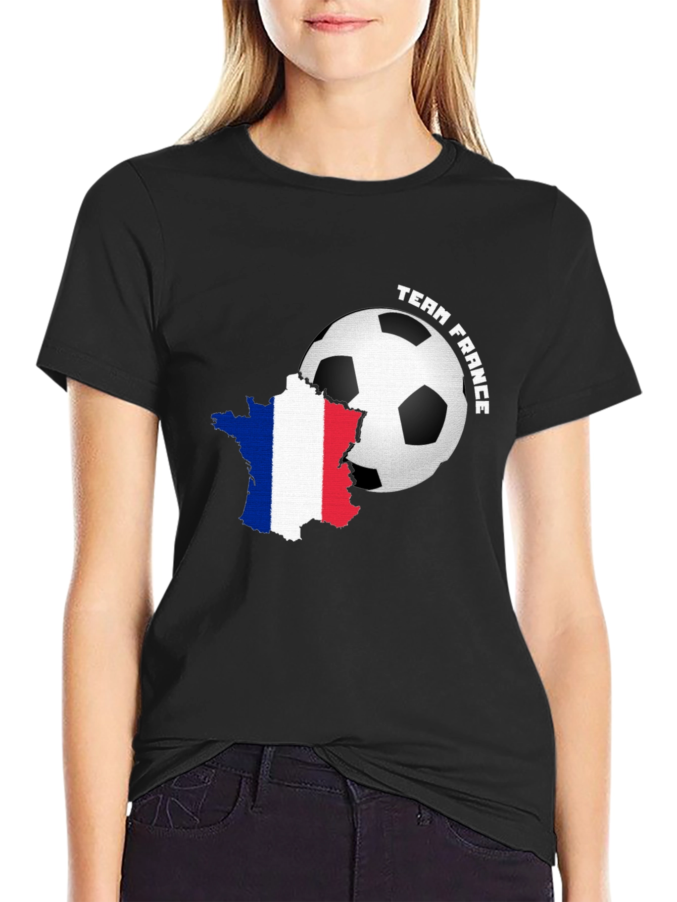 Team France Soccer T-Shirt - Black