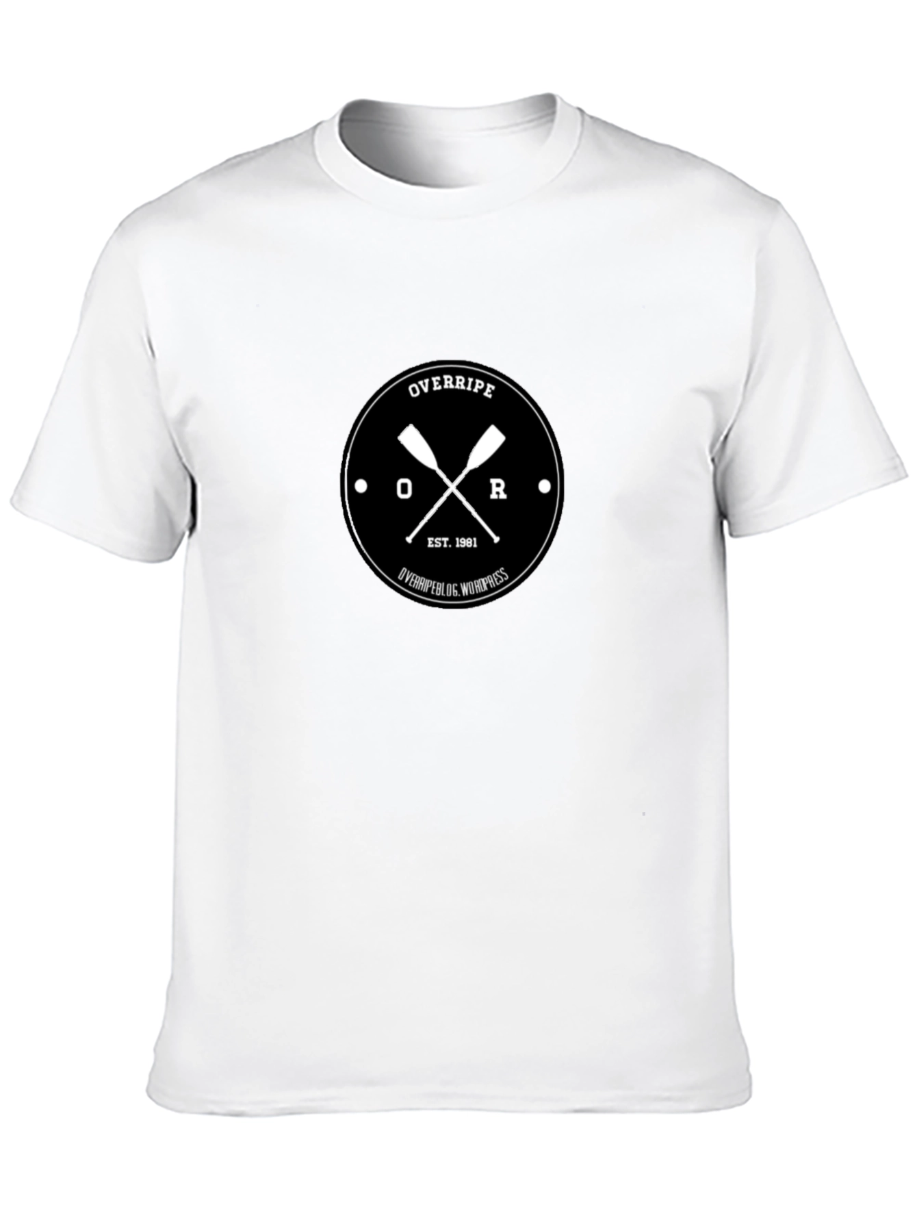 Overripe Graphic T-Shirt - Black Crew Neck Tee