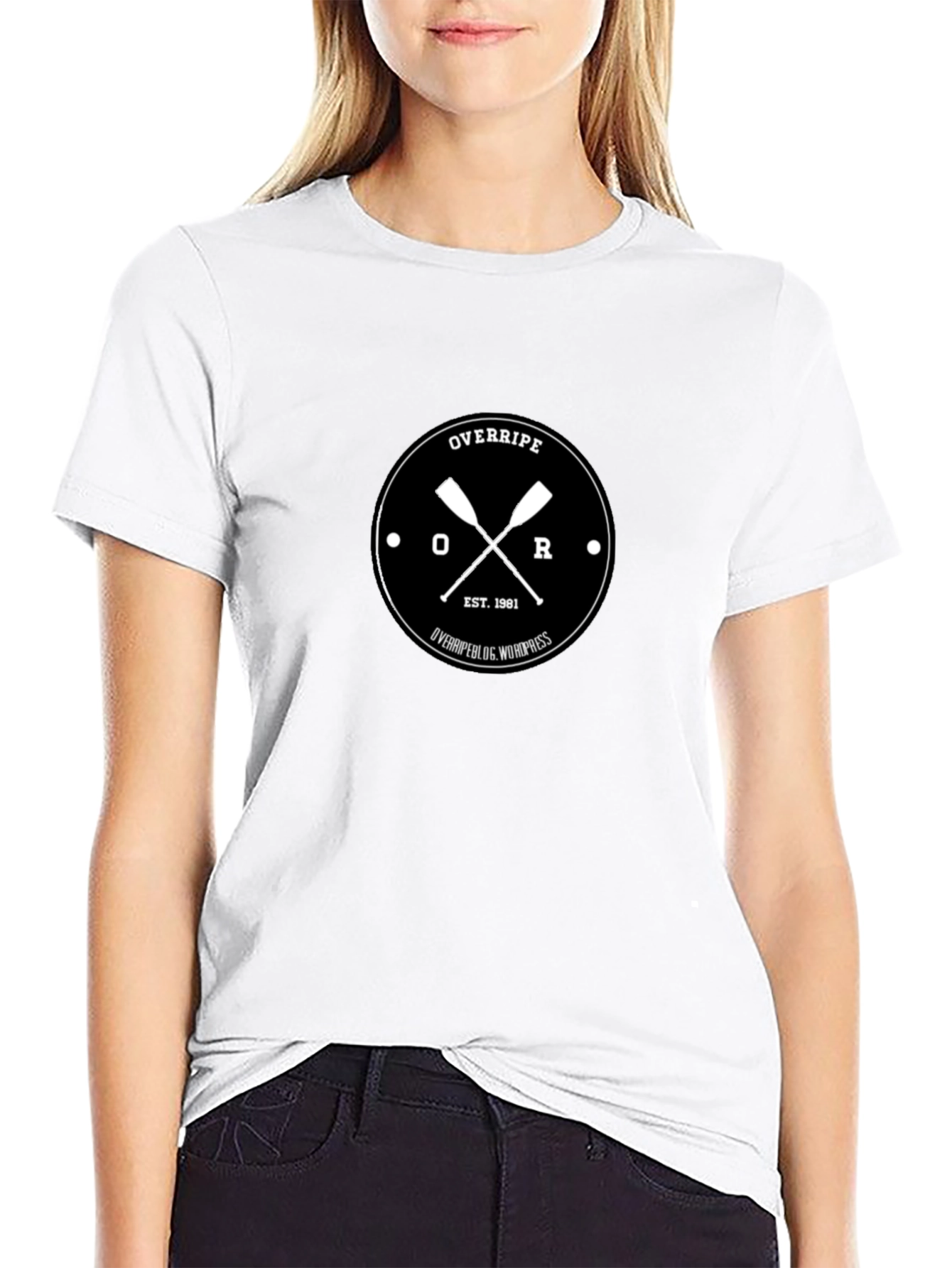Overripe Graphic T-Shirt - Black Crew Neck Tee