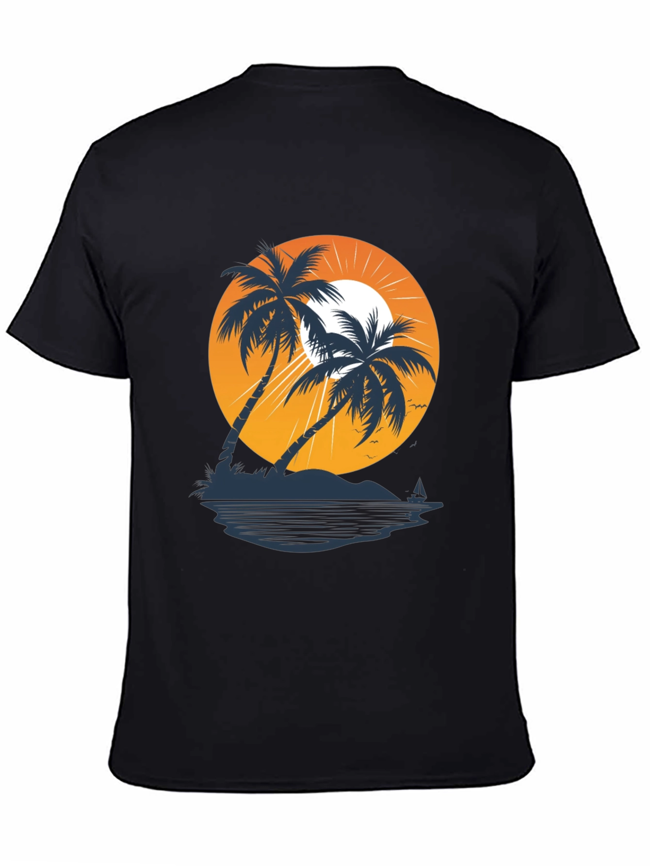 Sunset Palm Tree Graphic T-Shirt