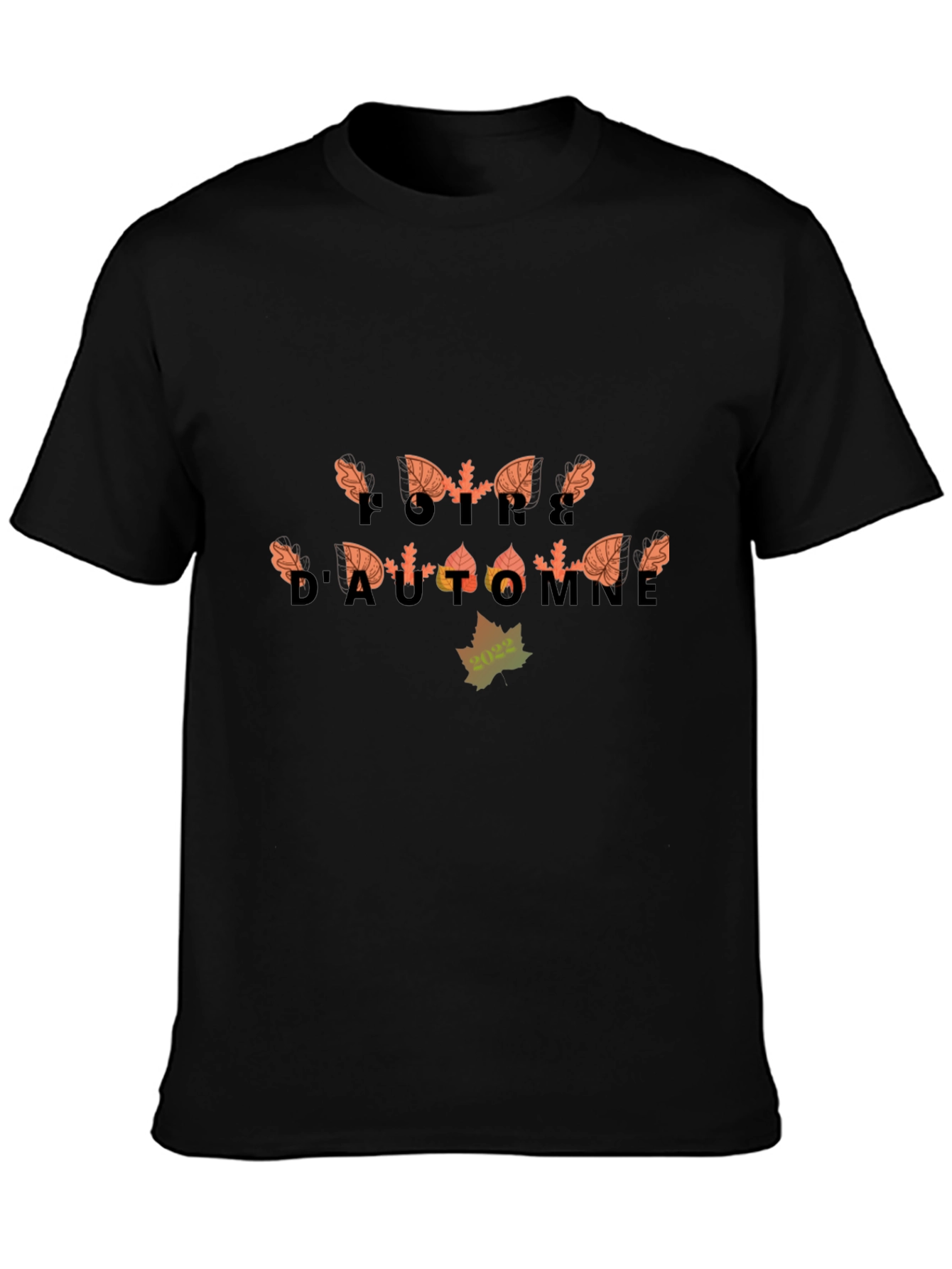 Foire DAutomne Graphic Tee - Black Fall Inspired