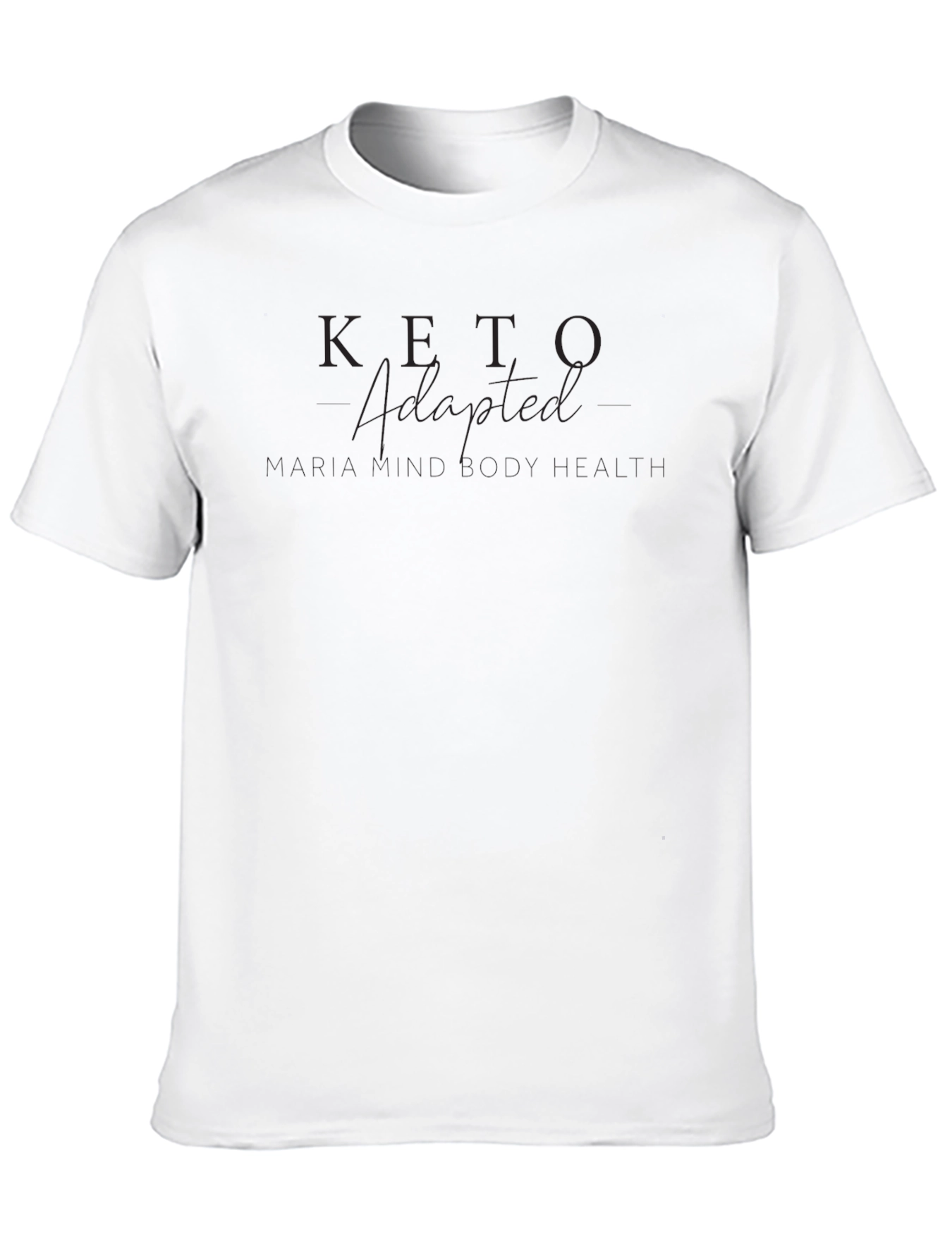 Keto Adapted Black T-Shirt