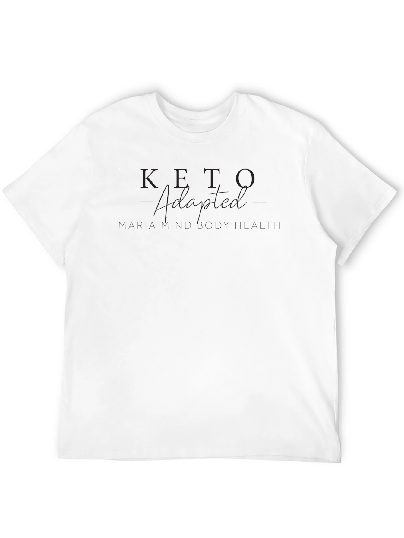 Keto Adapted Black T-Shirt