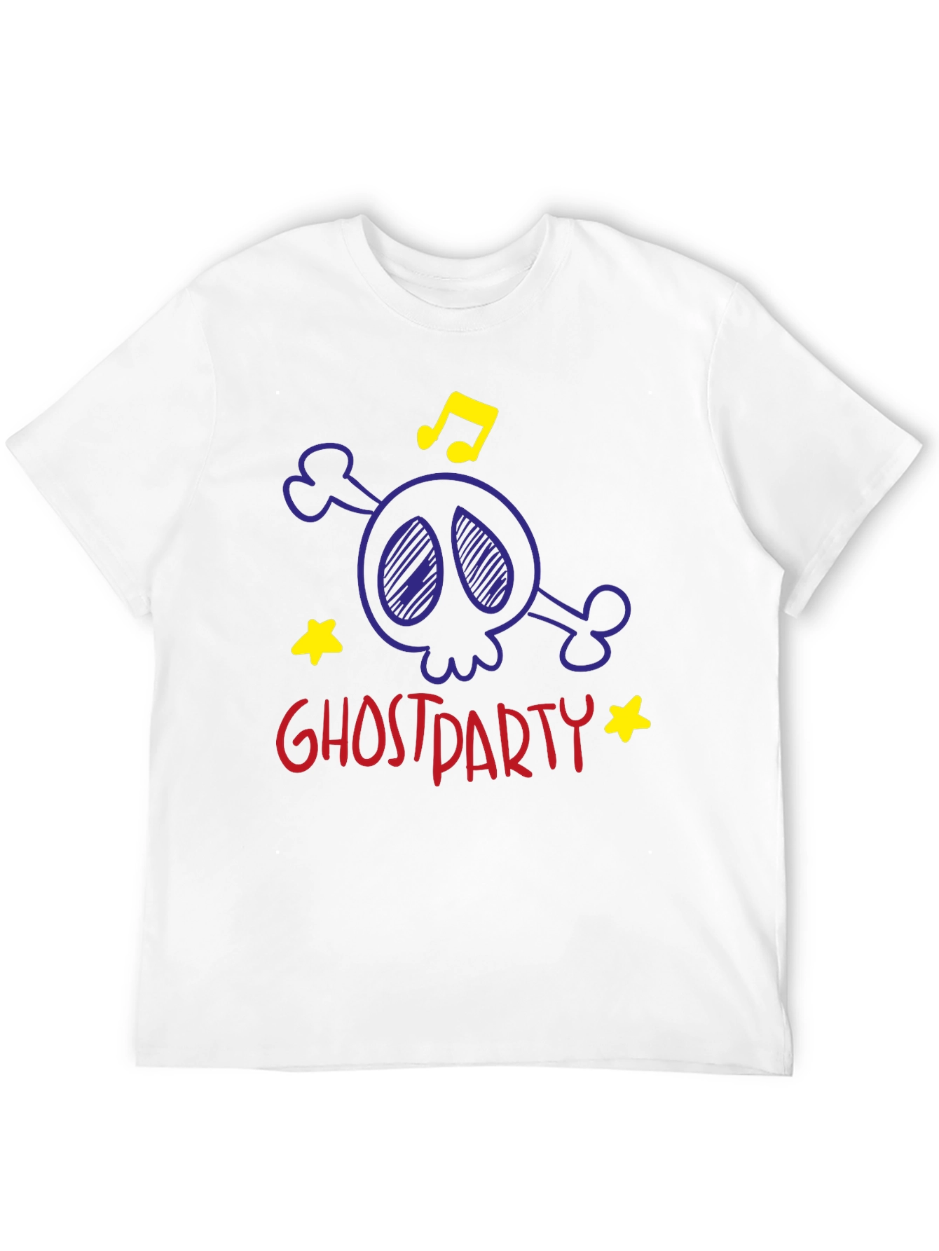 Ghost Party T-Shirt: Skull & Crossbones