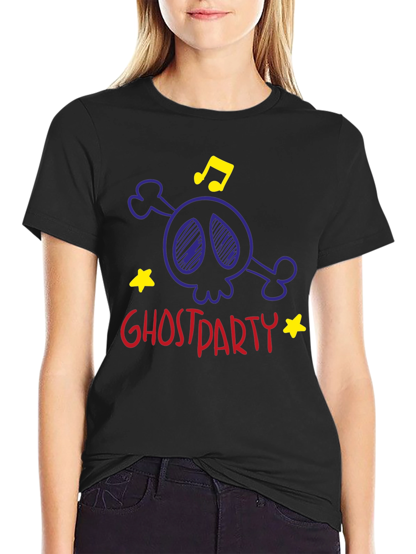 Ghost Party T-Shirt: Skull & Crossbones