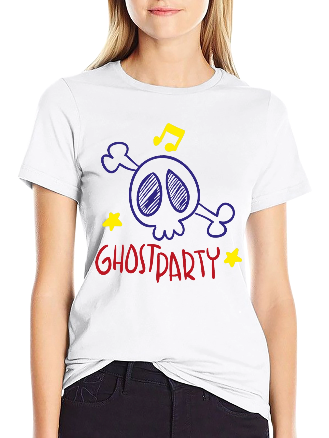 Ghost Party T-Shirt: Skull & Crossbones