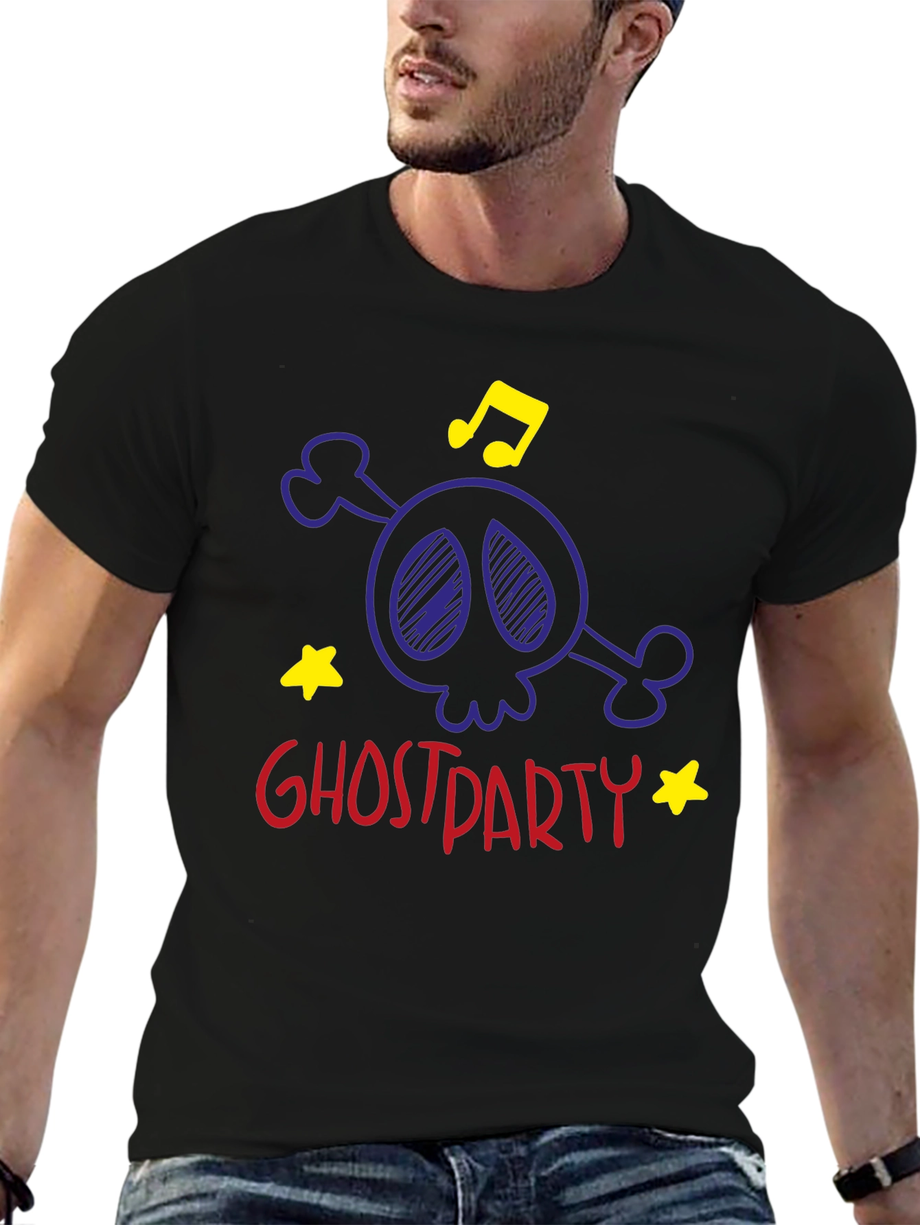 Ghost Party T-Shirt: Skull & Crossbones