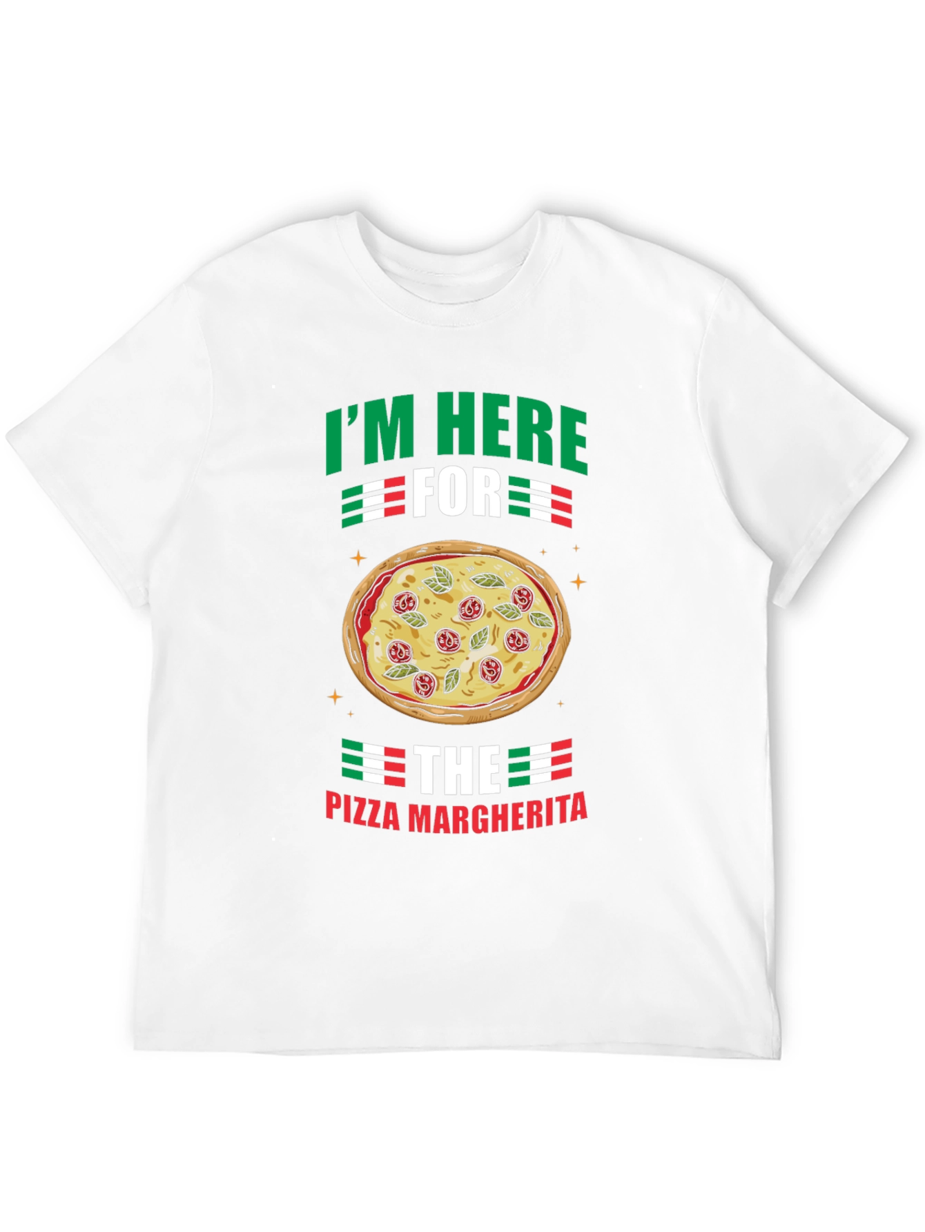 Pizza Margherita Graphic T-Shirt - Italian Food Lover Tee